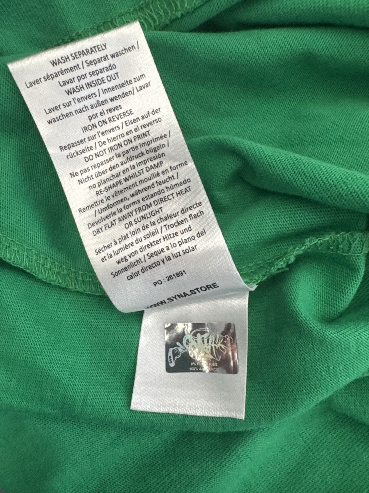 Syna World Syna Team Green Tee Size US M / EU 48-50 / 2 - 6 Thumbnail