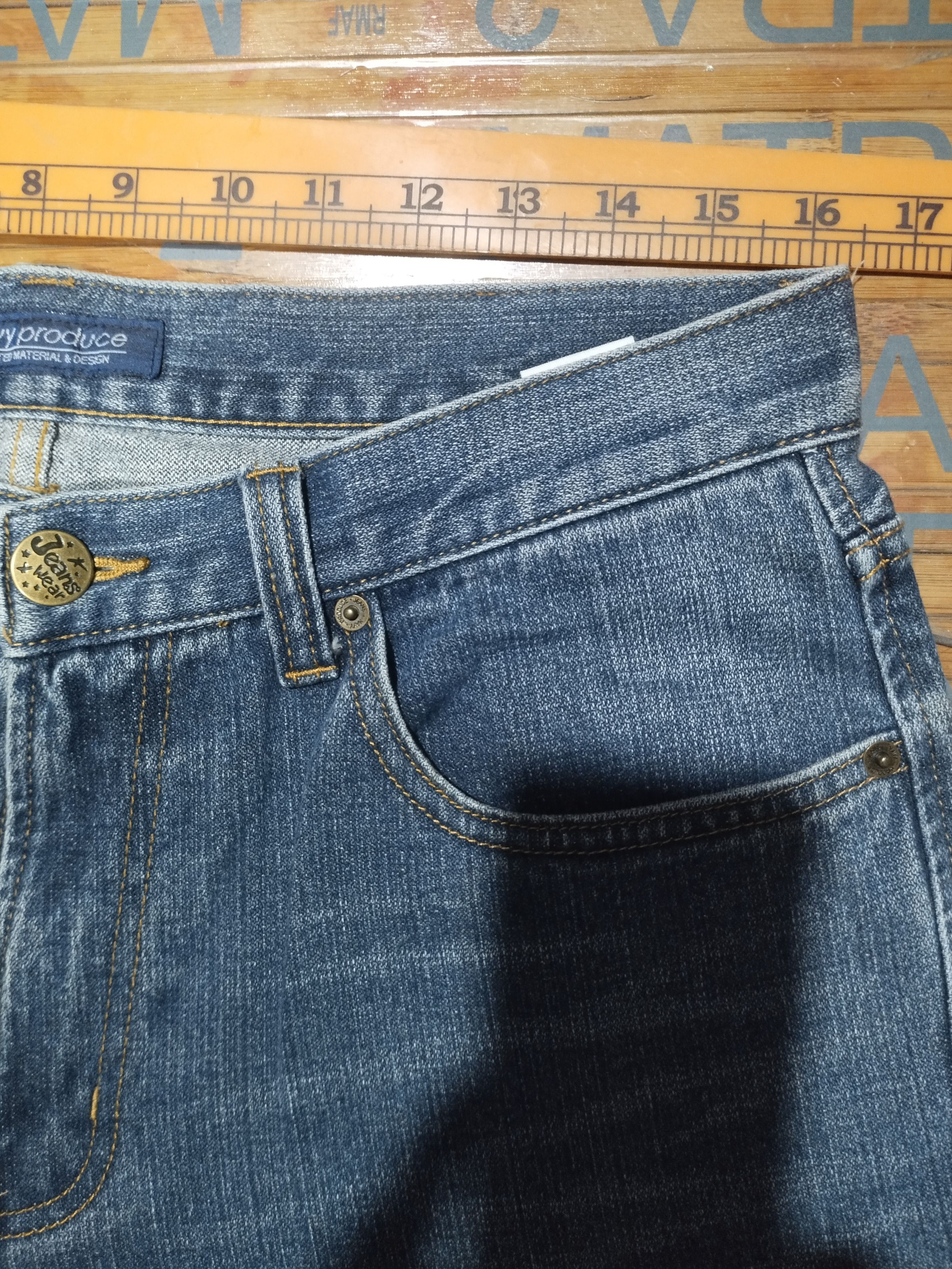 Vintage Jeans Navy Produce Sz 33" Size US 33 - 9 Thumbnail
