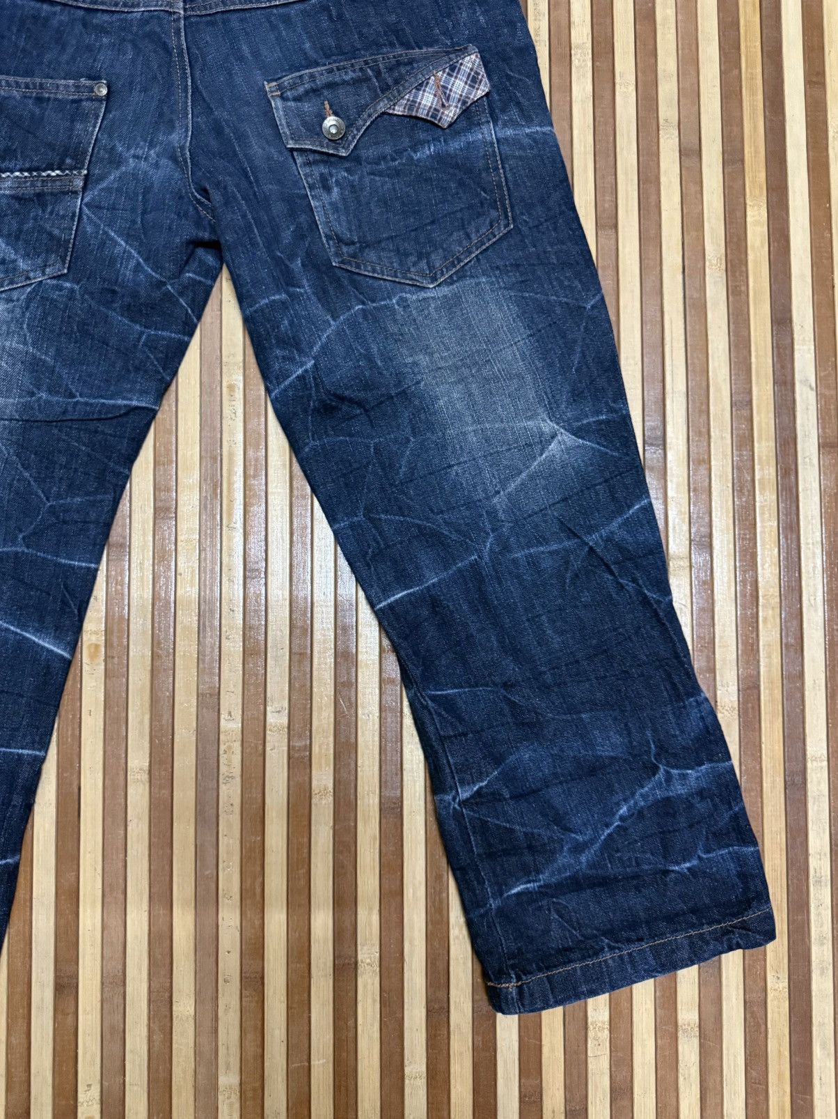 Japanese Brand Double Focus Cropped Pants Double Waist / Streetwear Size US 31 - 9 Thumbnail