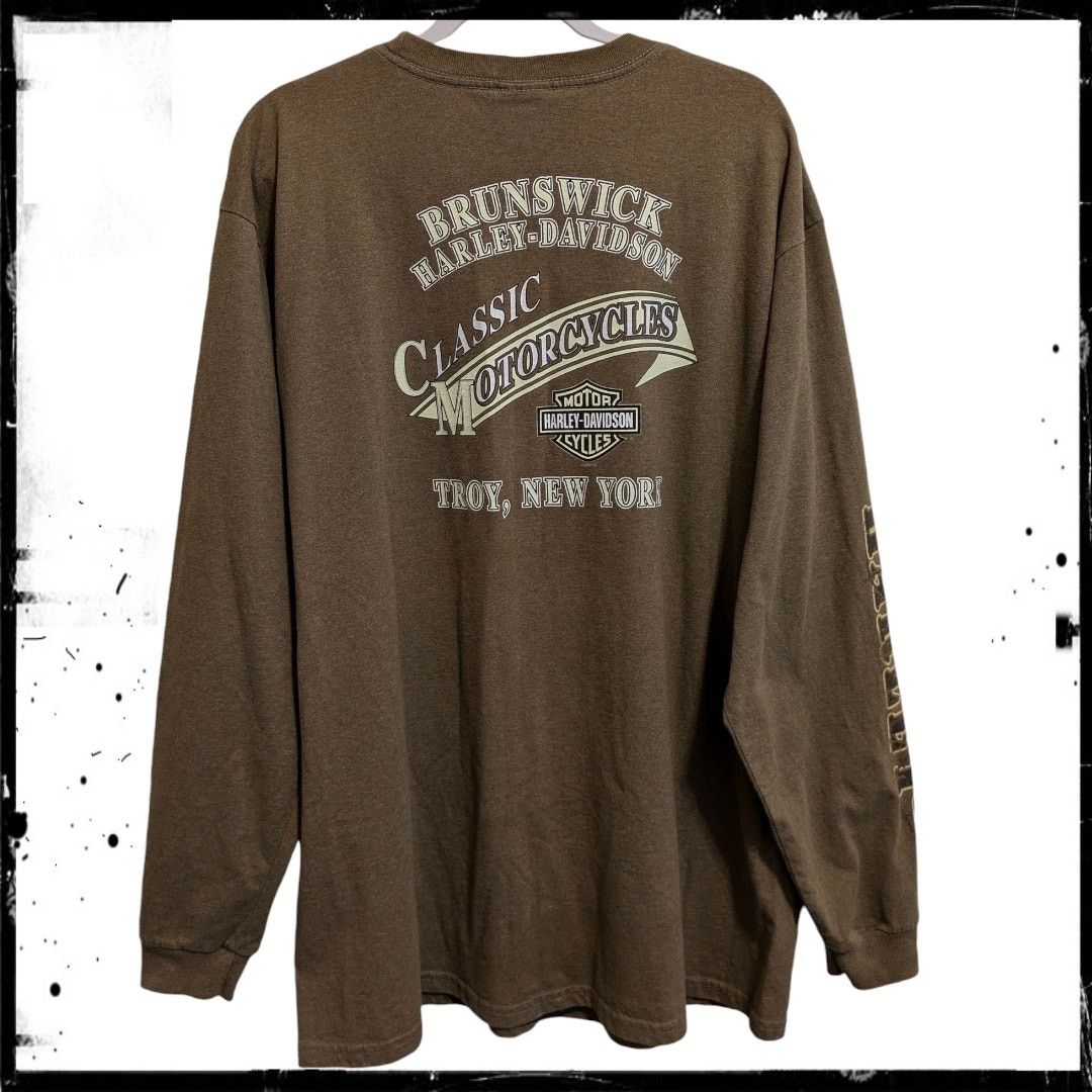 Harley Davidson Long Sleeve HARLEY DAVIDSON MOTORCYCLES NY Pocket Shirt XL Size US XL / EU 56 / 4 - 2 Thumbnail