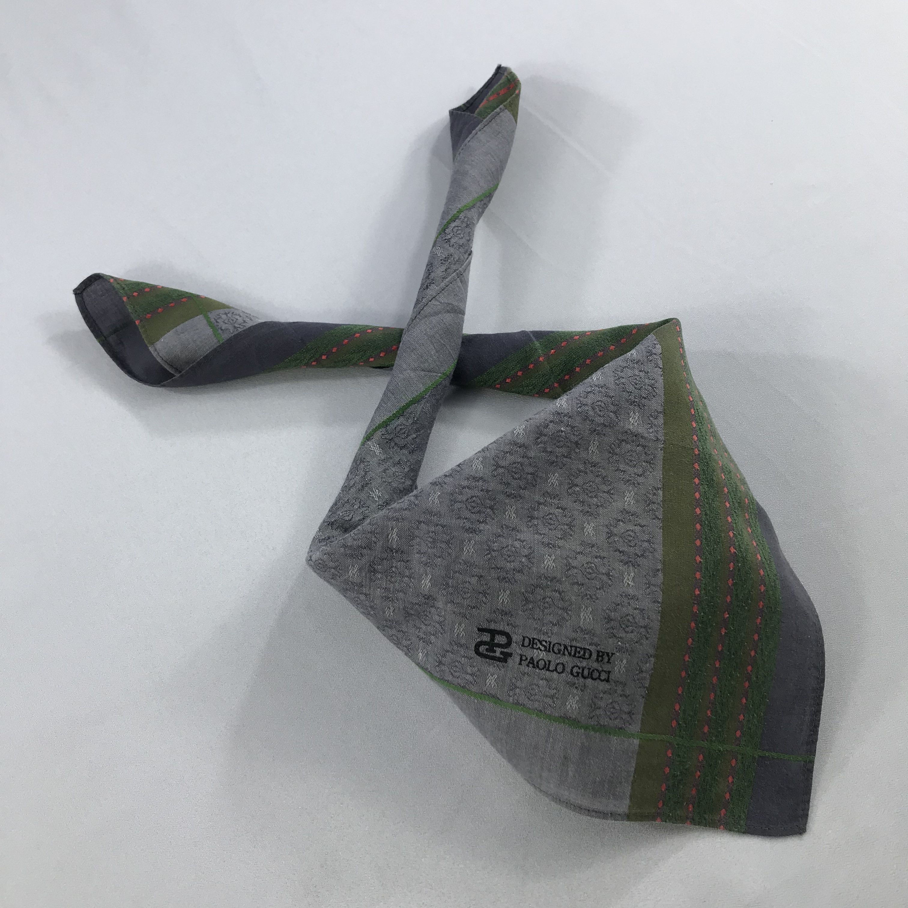Paolo Gucci × Vintage Paolo Gucci Bandana / Handkerchief / Neckerchief - S2747A Size ONE SIZE - 4 Thumbnail