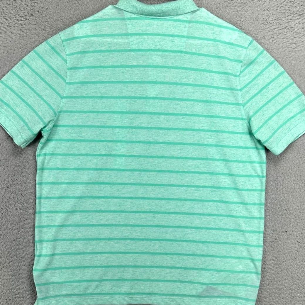 Vintage Great Northwest Polo Shirt Mens Large Mint Green Stripe Linen Blend Rugby NEW Size US L / EU 52-54 / 3 - 3 Thumbnail