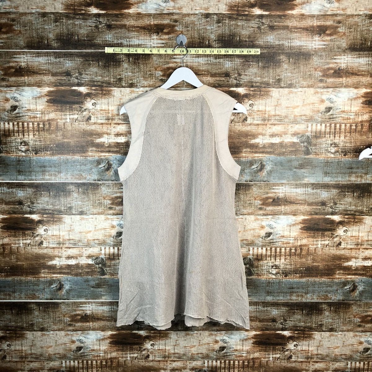 Vintage × Zucca Zucca Brown Vest crochet meshnet sleeveless #A1547 Size US M / EU 48-50 / 2 - 11 Thumbnail