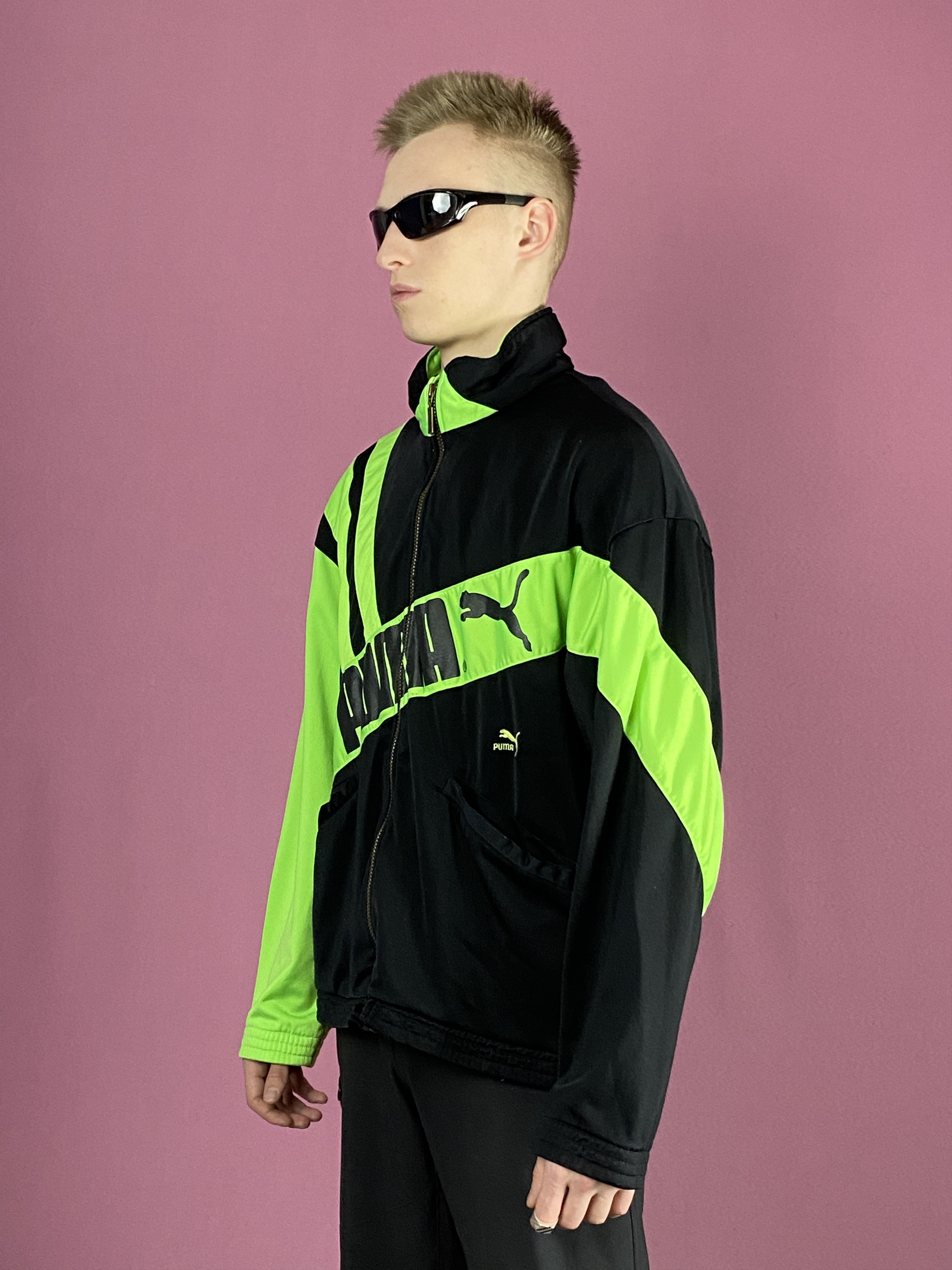 Puma × Vintage 80s Puma Vintage Men's Track Jacket - M Size US M / EU 48-50 / 2 - 2 Thumbnail