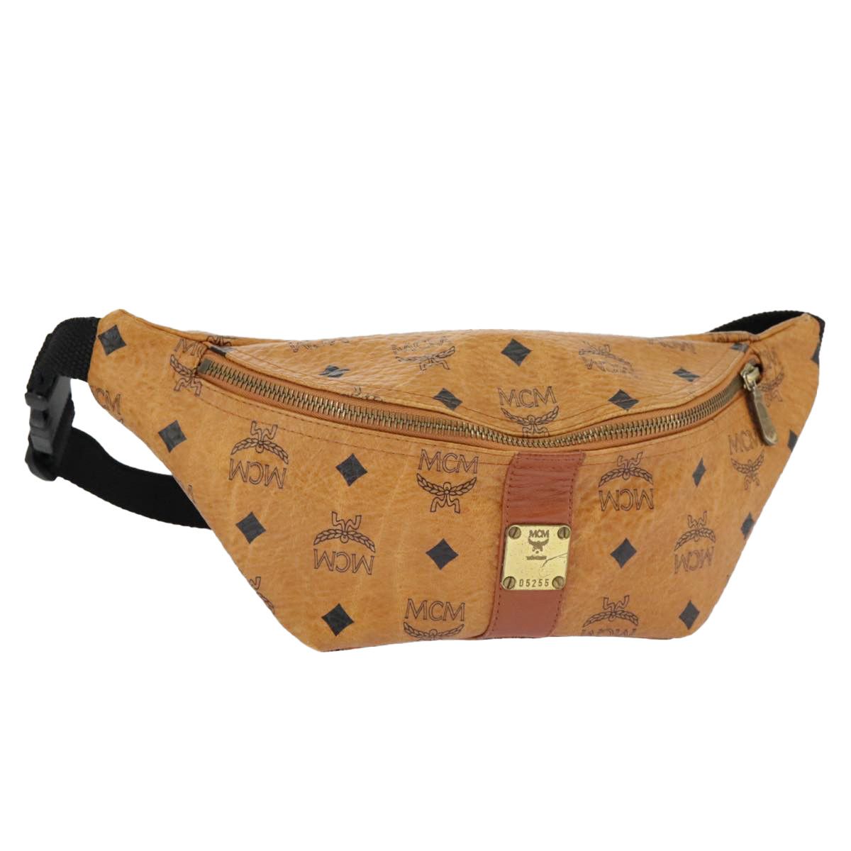 MCM Visetos Brown Canvas Shoulder Bag (Pre-Owned) Size ONE SIZE - 1 Thumbnail