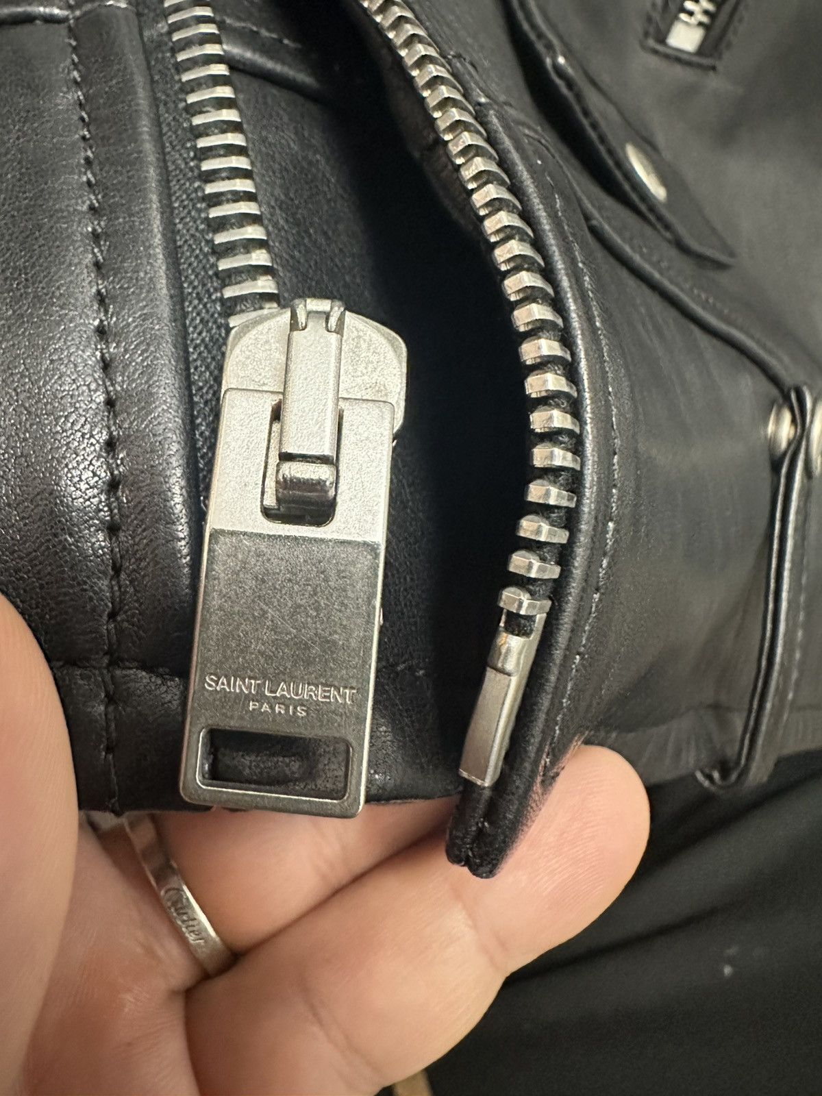 Saint Laurent Paris Saint laurent paris 2014 lamb leather jacket by Hedi Size US L / EU 52-54 / 3 - 6 Thumbnail