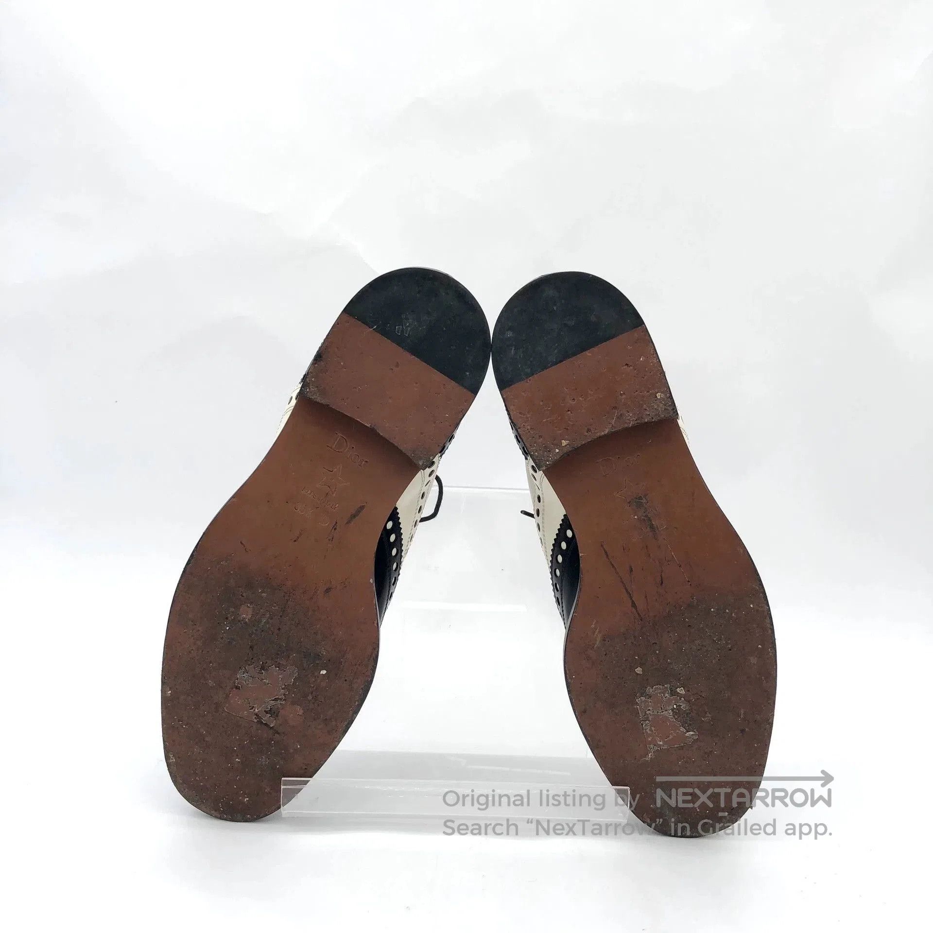 Dior Dior Black White Baroque Leather Loafers. Size US 5.5 / EU 38 - 5 Thumbnail