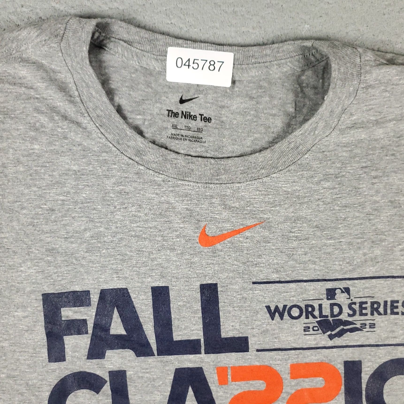 Nike Nike Mens T-Shirt 2XL Short Sleeve Gray Classic MLB Casual All Seasons Size US XXL / EU 58 / 5 - 3 Thumbnail