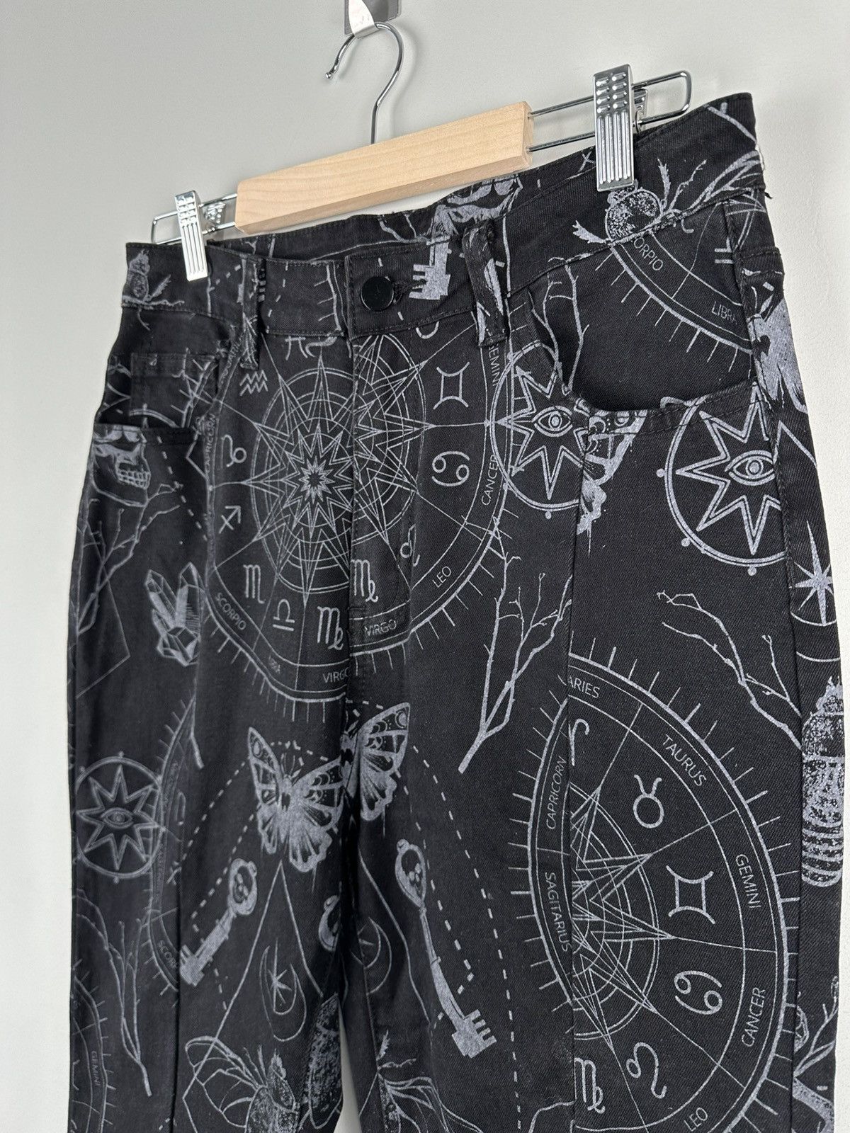 Japanese Brand Vintage Y2k Avant Garde Flared Pants Bohemian Gothic Size 30" / US 8 / IT 44 - 3 Thumbnail