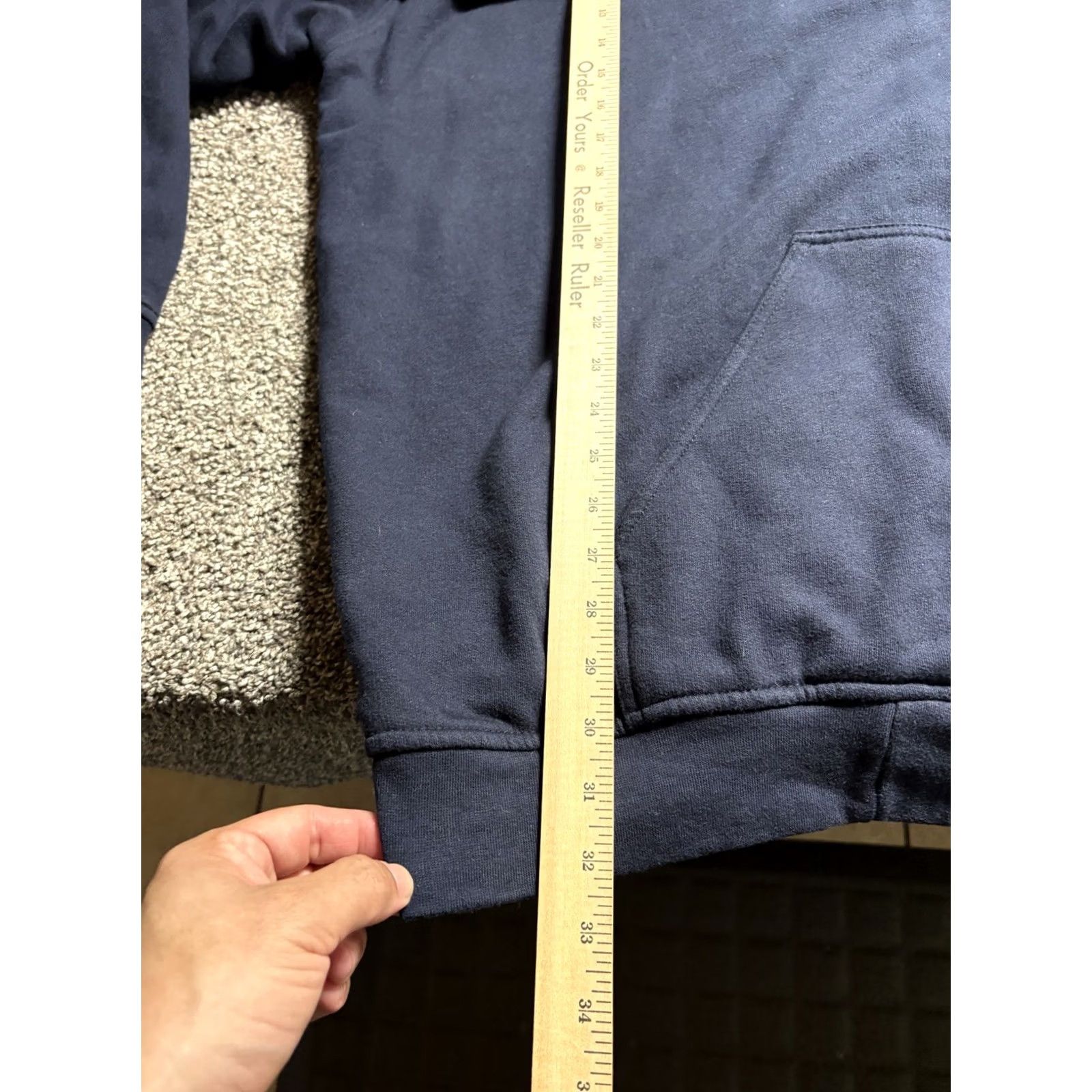 Vintage Berne Hoodie Mens 4XL Tall Heavyweight Full Zip Thermal Lined Work Blue Size US XXL / EU 58 / 5 - 7 Thumbnail