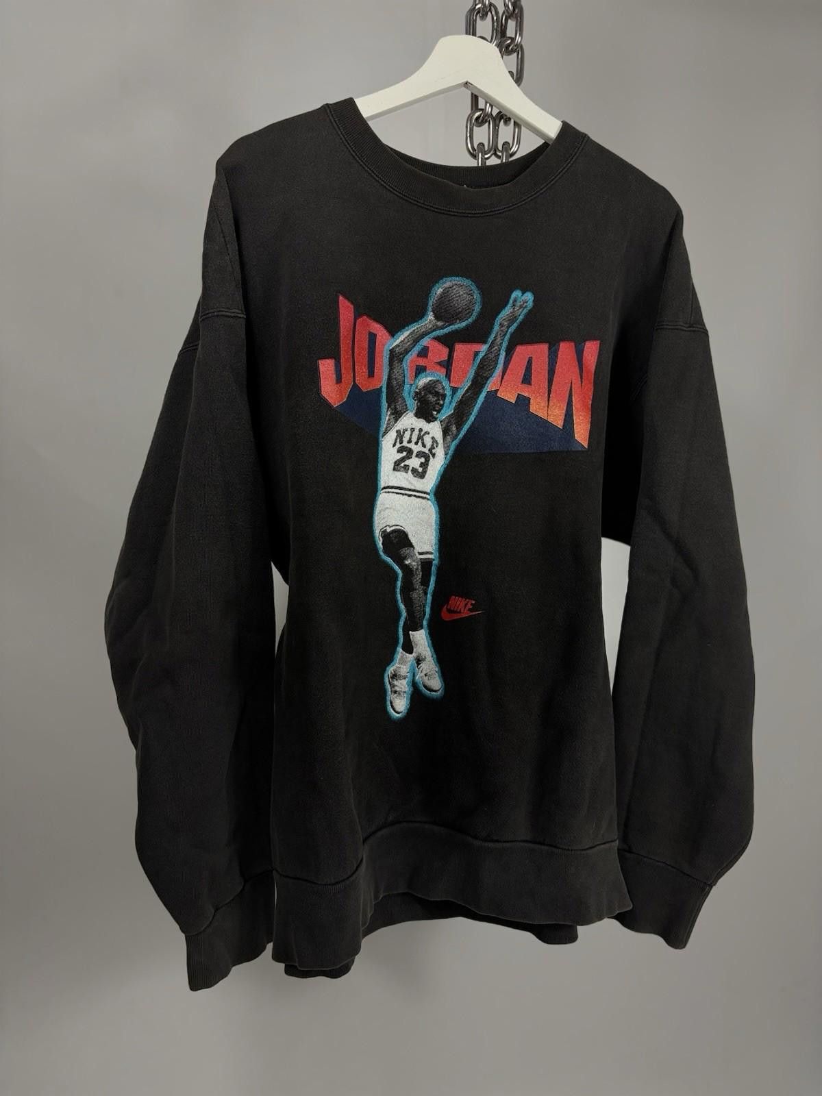 Nike Vintage Nike Michael Jordan Graphic Heavy Cotton Sweatshirt Size US XL / EU 56 / 4 - 1 Thumbnail