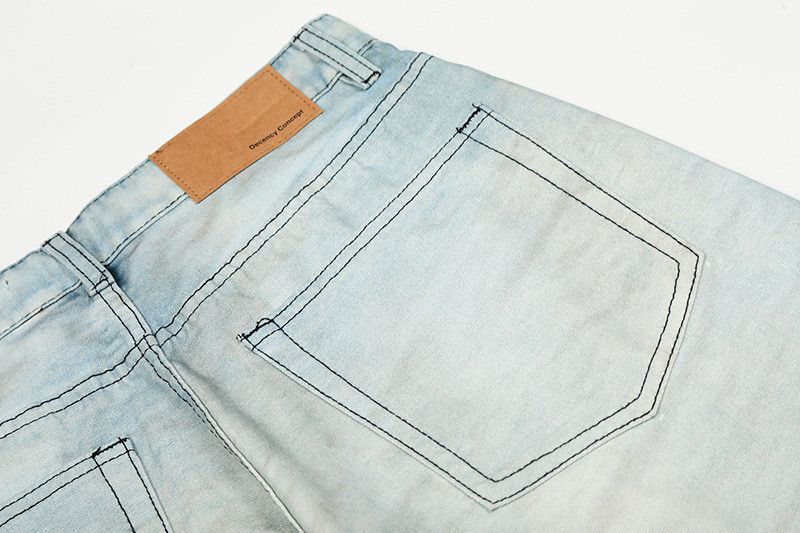 Jean American retro whiskering blue washed jeans for men Size US 32 / EU 48 - 5 Thumbnail