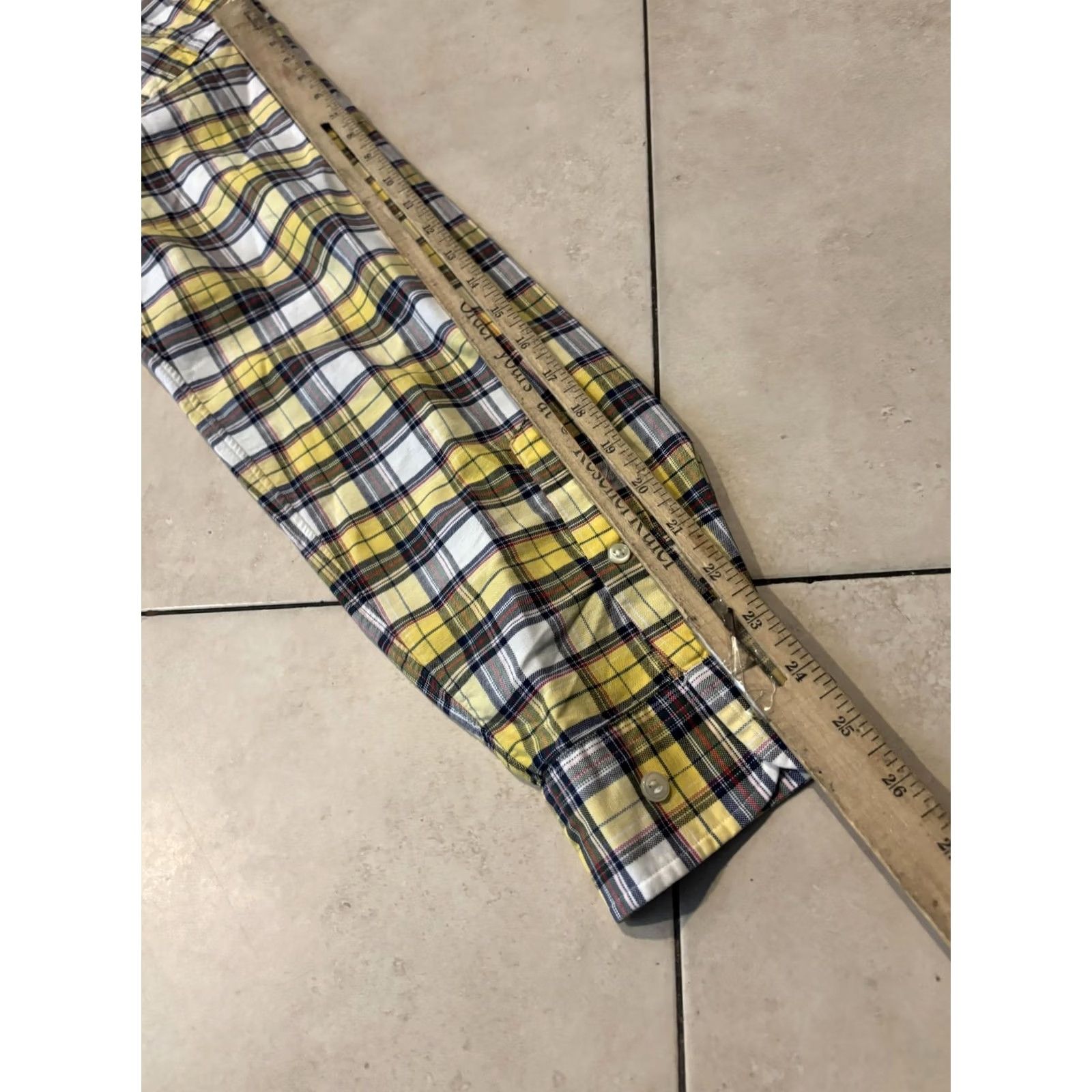 Ralph Lauren Ralph Lauren Shirt Mens Large Yellow Plaid Classic Fit Long Sleeve Size US L / EU 52-54 / 3 - 8 Thumbnail