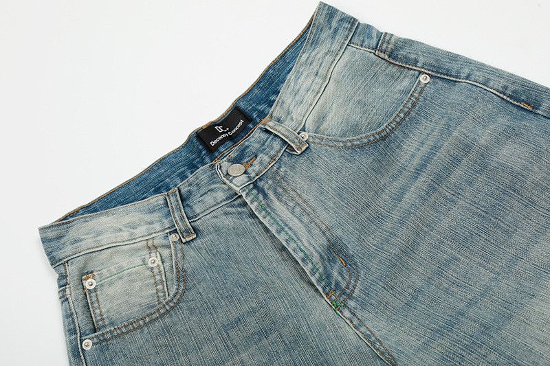 Vintage American retro Cleanfit bamboo pattern curved jeans Size US 32 / EU 48 - 3 Thumbnail