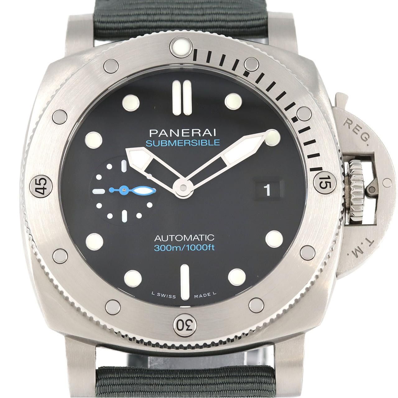 Panerai Panerai Panerai Submersible Quaranta Quattro Stainless Steel Metal Automatic PAM01229 DUTY FREE for USA Size ONE SIZE - 1 Thumbnail