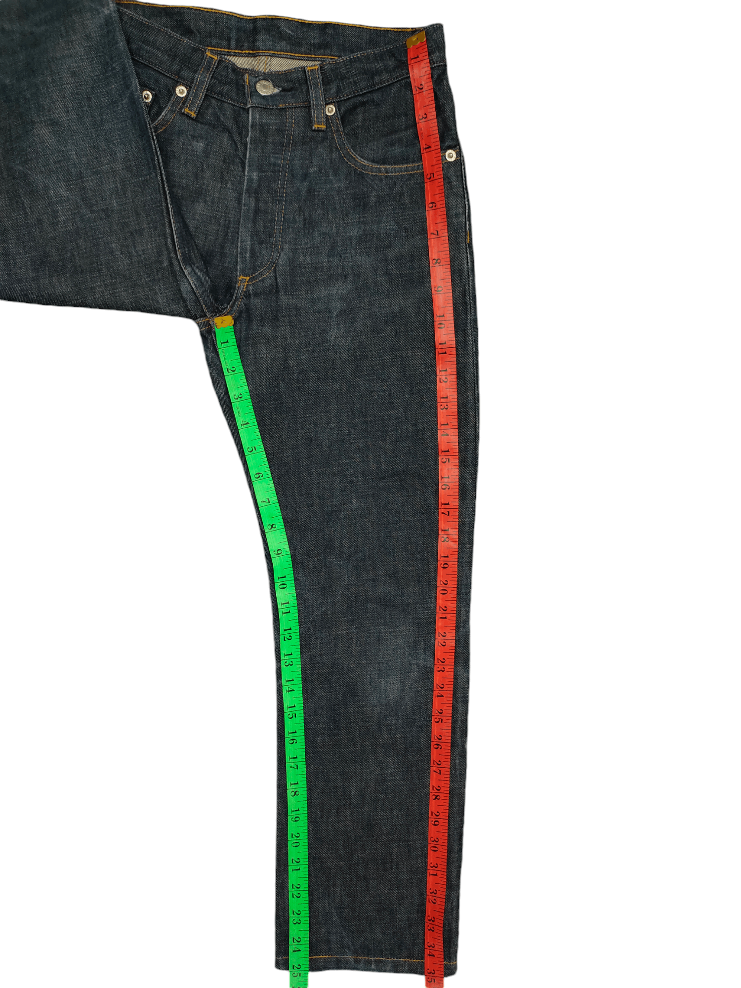 Helmut Lang 90s Helmut Lang Italian Cut Classic Raw Denim Jeans Size US 27 - 9 Thumbnail