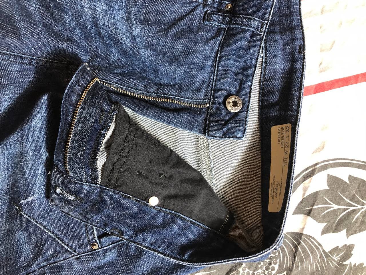 Diesel × Japanese Brand Crazy Crash Dirty Baggy Faded Jean Japan Avant Garde Style Size US 27 - 5 Thumbnail