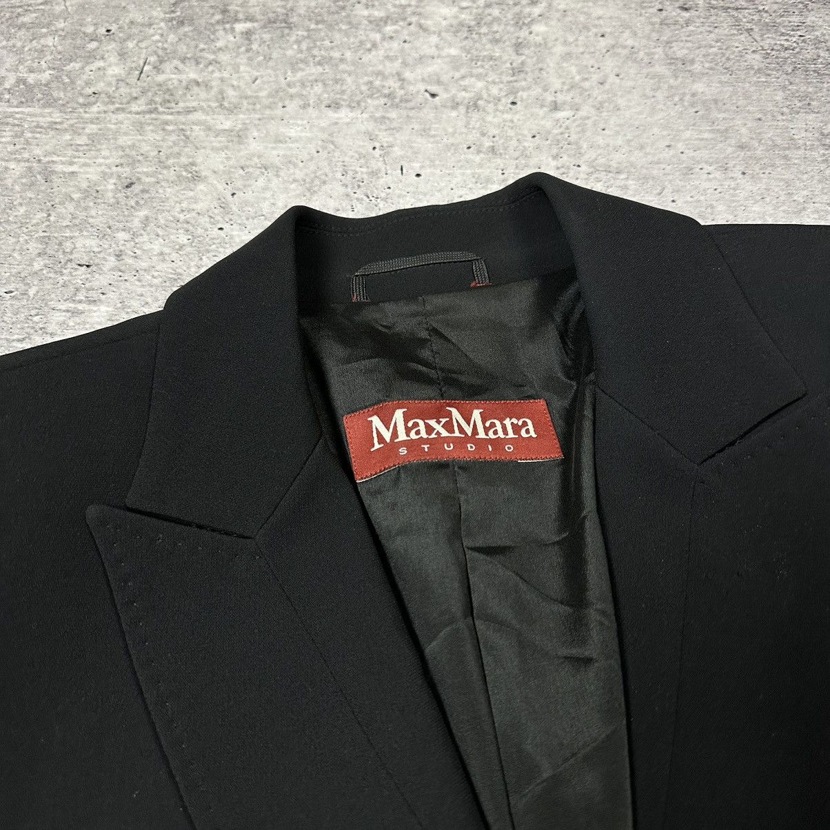 Max Mara × Vintage Max Mara Studio Refolo Blazer Jacket One Button Women’s Size M / US 6-8 / IT 42-44 - 6 Thumbnail