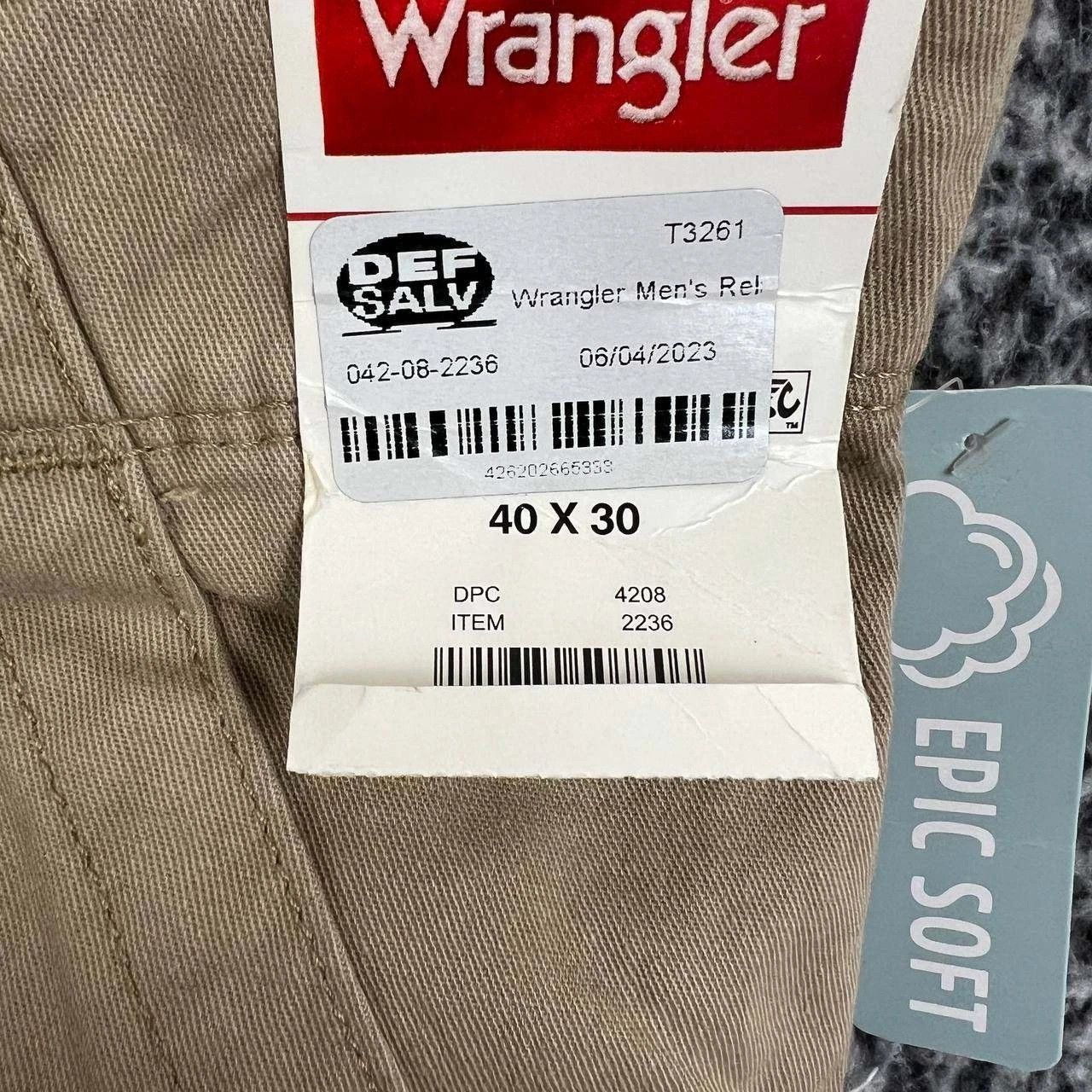 Wrangler Wrangler Cargo Pants Men 40x30 Relaxed Fit Straight Pockets Size US 40 / EU 56 - 3 Thumbnail