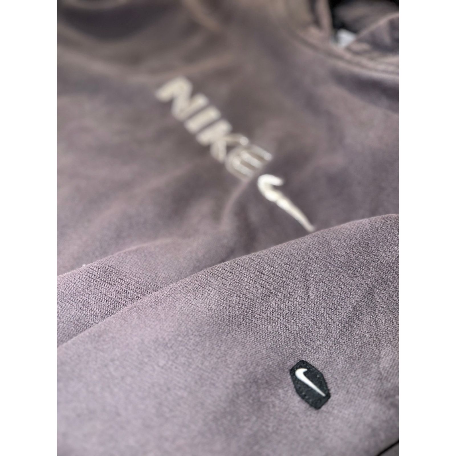 Nike 🖤 VINTAGE NIKE EMBROIDERED HOODIE – FADED BLACK SIZE XL Size US XL / EU 56 / 4 - 4 Thumbnail