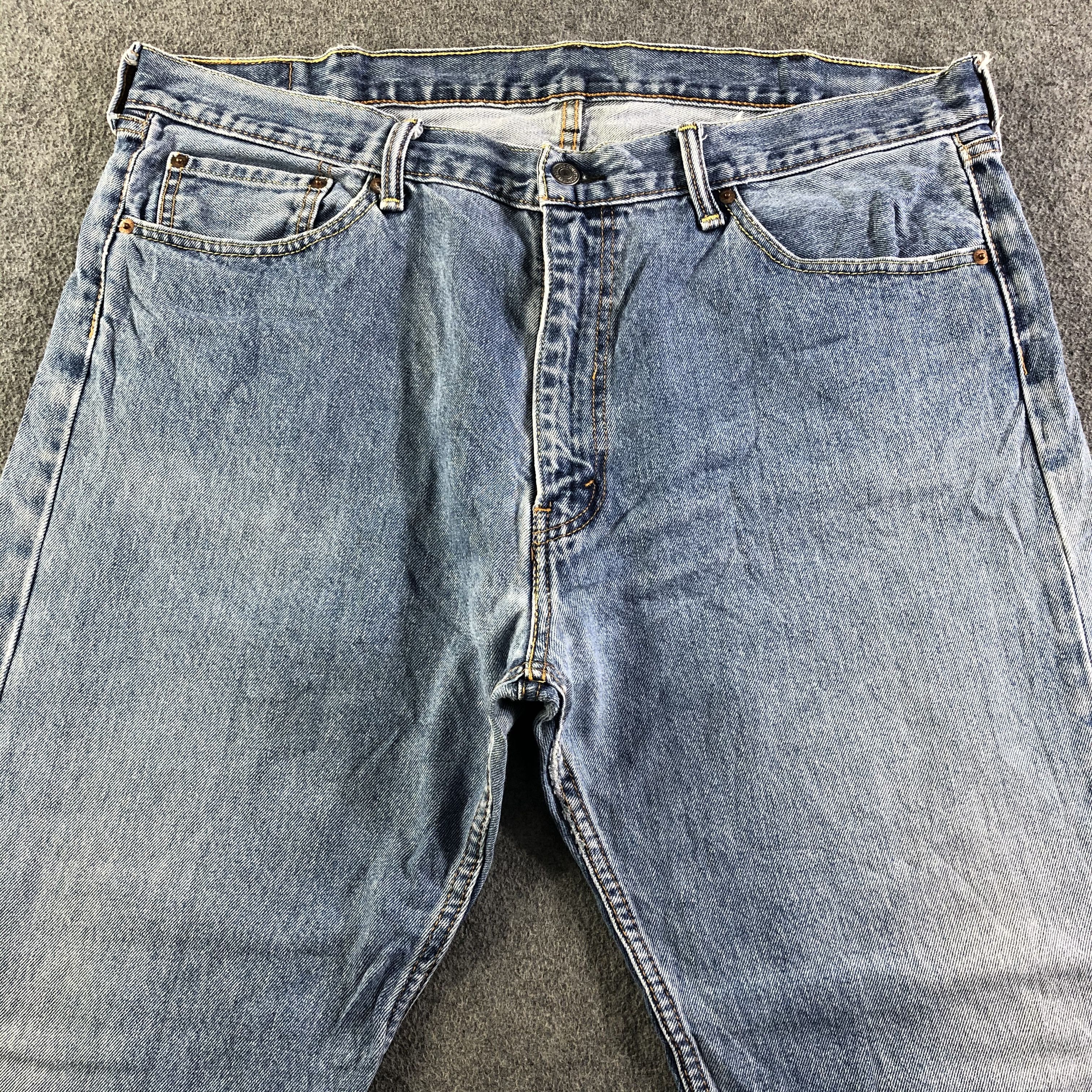 Levi's Vintage Blue Wash Levis Jeans-J4242 Size US 41 - 3 Thumbnail