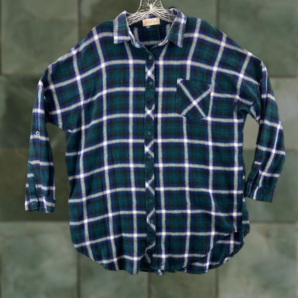 Vintage Altard State Flannel Womens Large XL Plaid Shirt Size L / US 10 / IT 46 - 1 Thumbnail