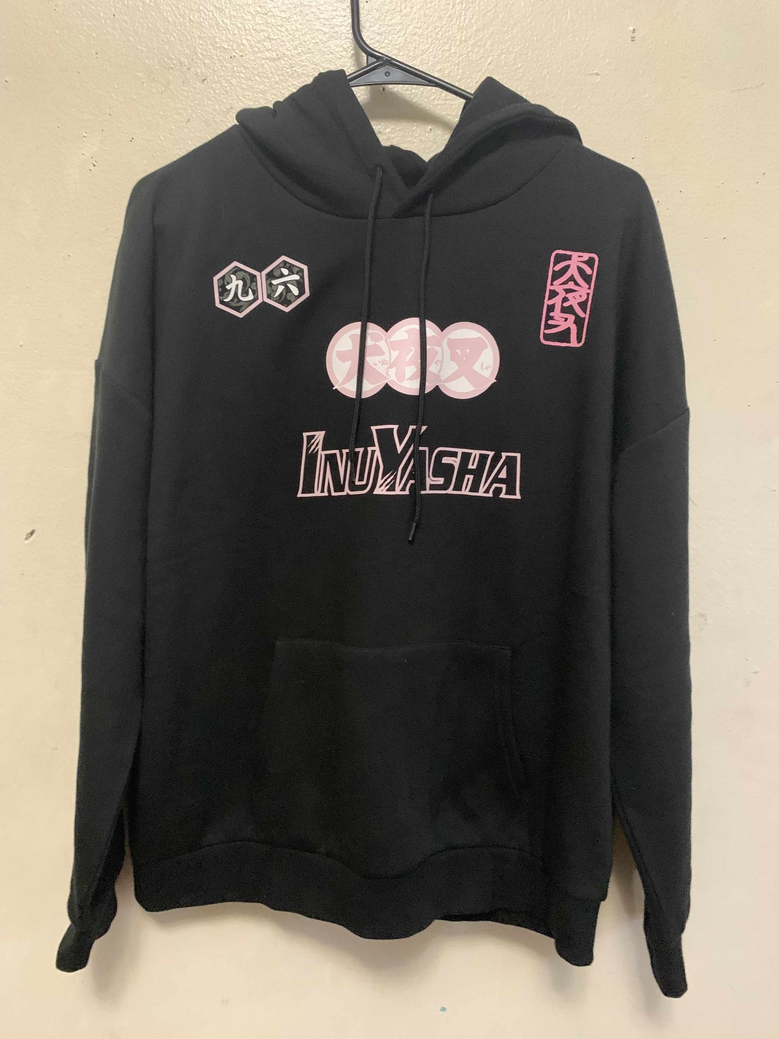 Anime INUYASHA Graphic Print Hoodie ⊛ BLACK/PINK ⊛ Brand New Size US M / EU 48-50 / 2 - 9 Thumbnail