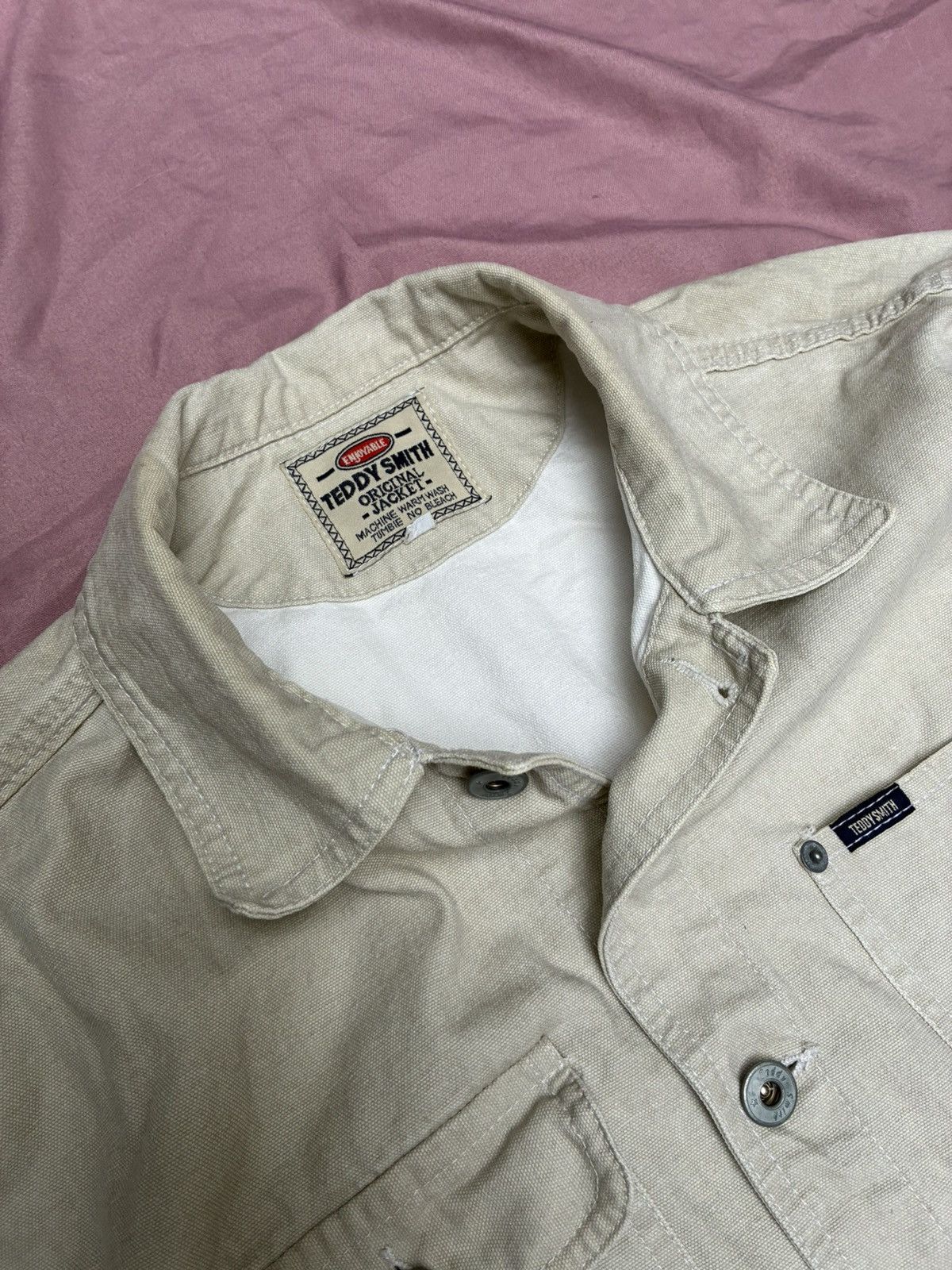 Other TEDDY SMITH TEXTURED COTTON CANVAS CHORE JACKET Size US L / EU 52-54 / 3 - 4 Thumbnail