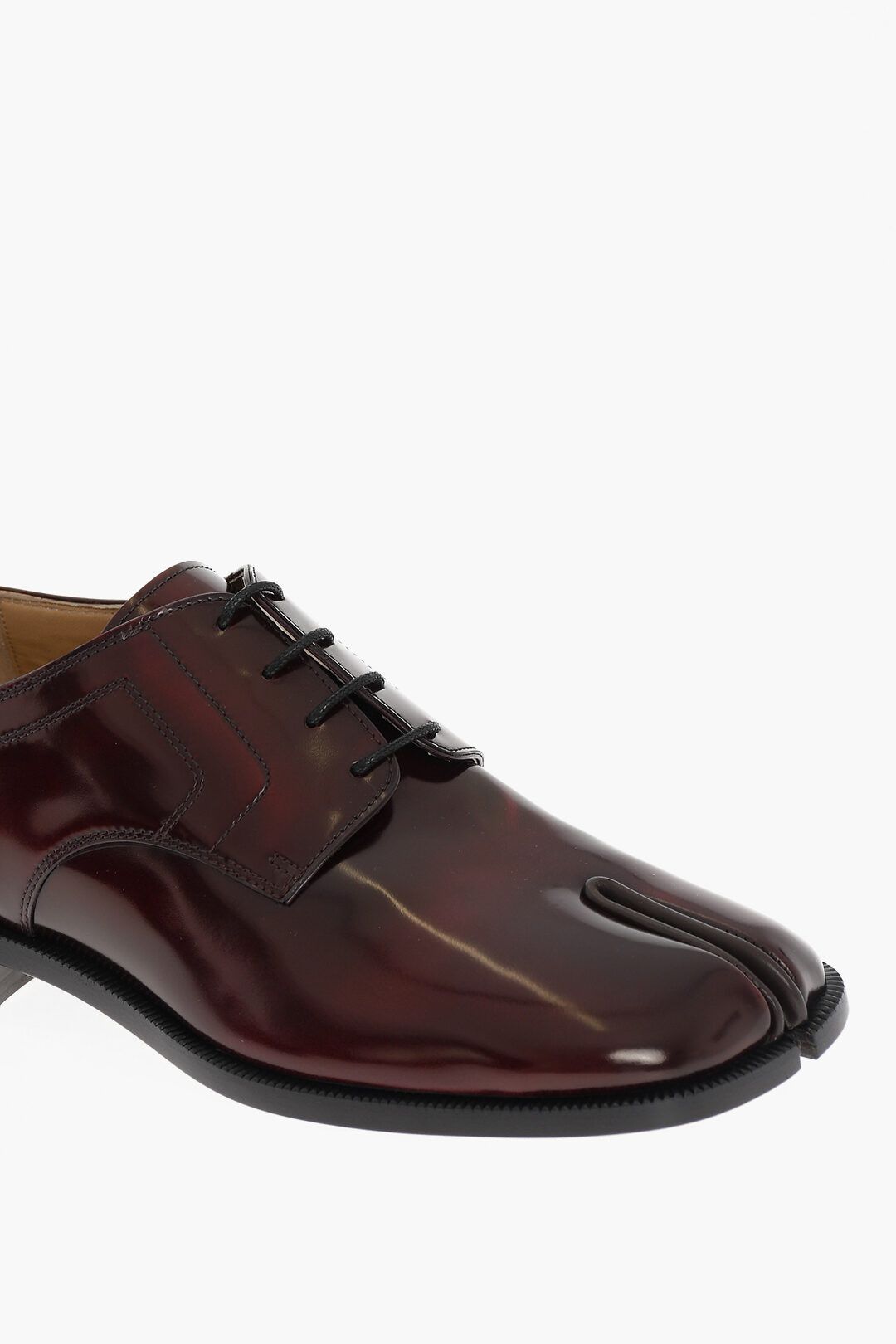 Maison Margiela o1w1db10525 Tabi Derby Shoes in Dark Brown Size US 8 / EU 41 - 4 Thumbnail