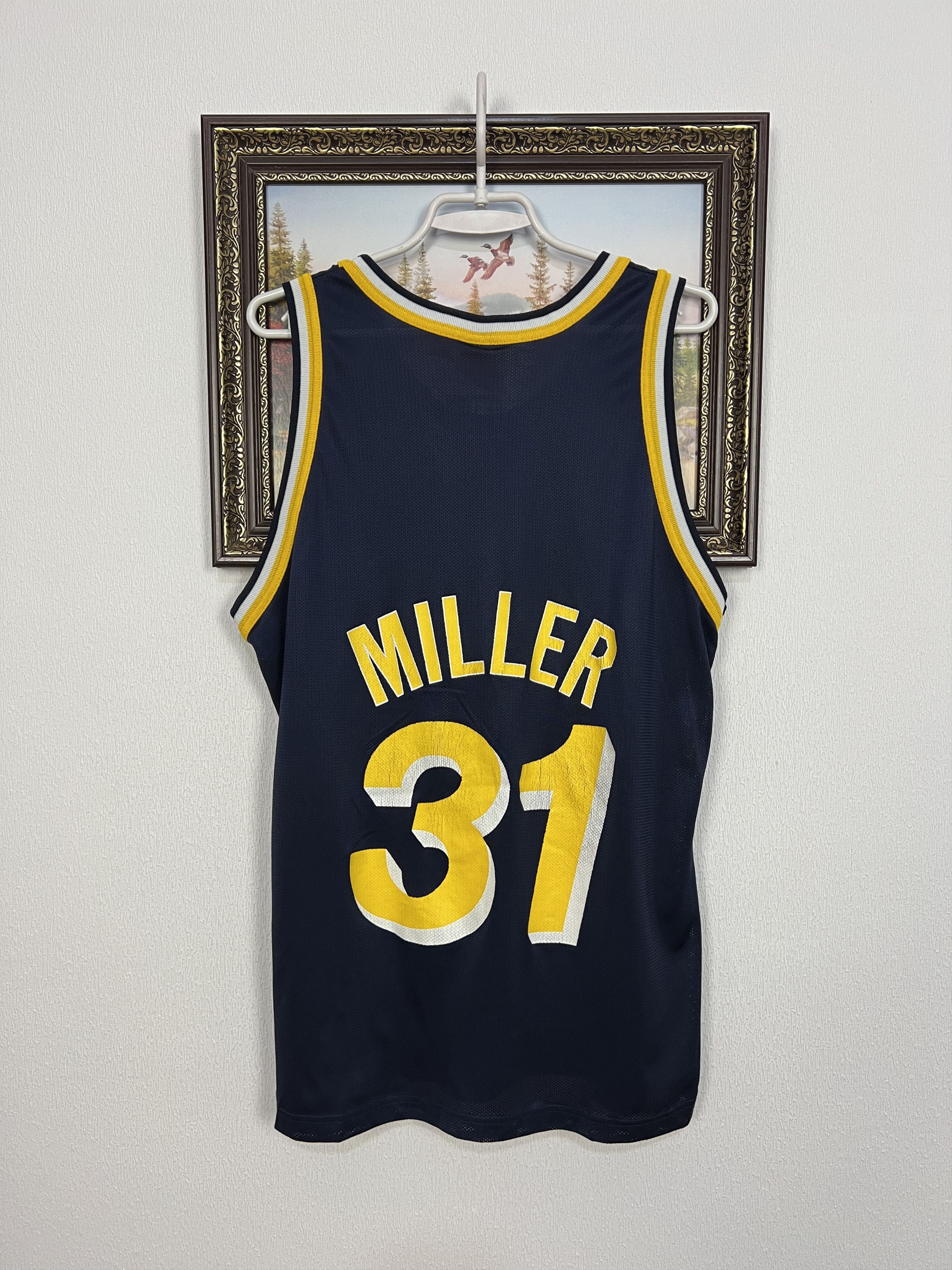 Champion Vintage 90's Indiana Pacers NBA #31 Miller Jersey Trikot Size US L / EU 52-54 / 3 - 7 Thumbnail