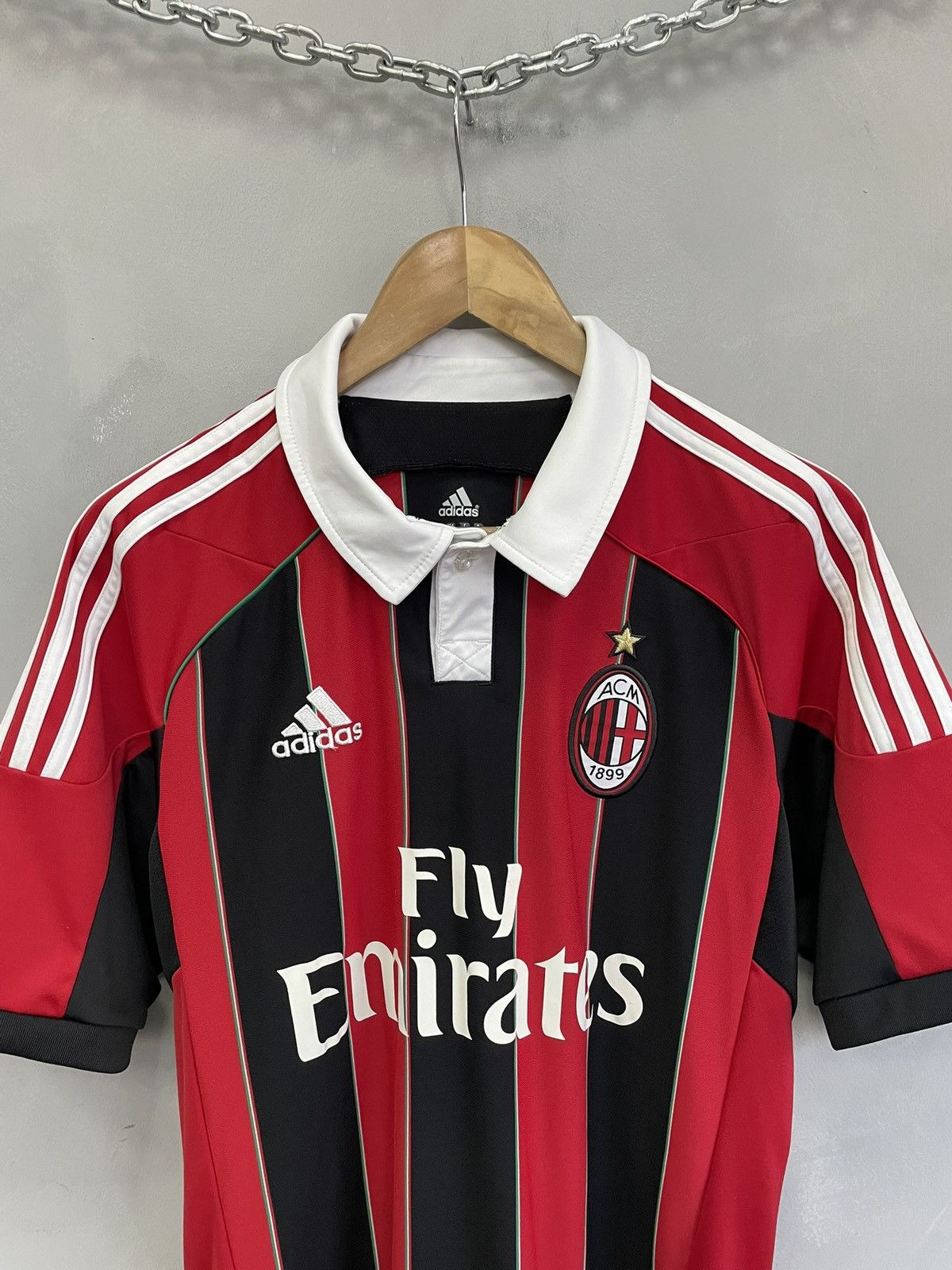 Adidas Ac Milan adidas blokecore football jersey y2k Size US M / EU 48-50 / 2 - 2 Thumbnail