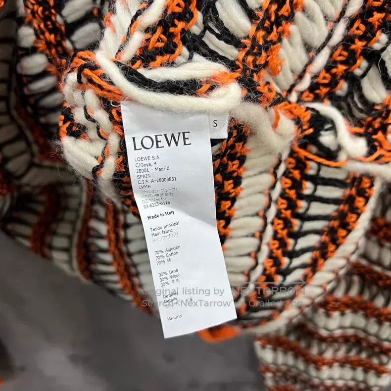 Loewe Loewe Back leather tag vintage knit sweater Size S / US 4 / IT 40 - 5 Thumbnail