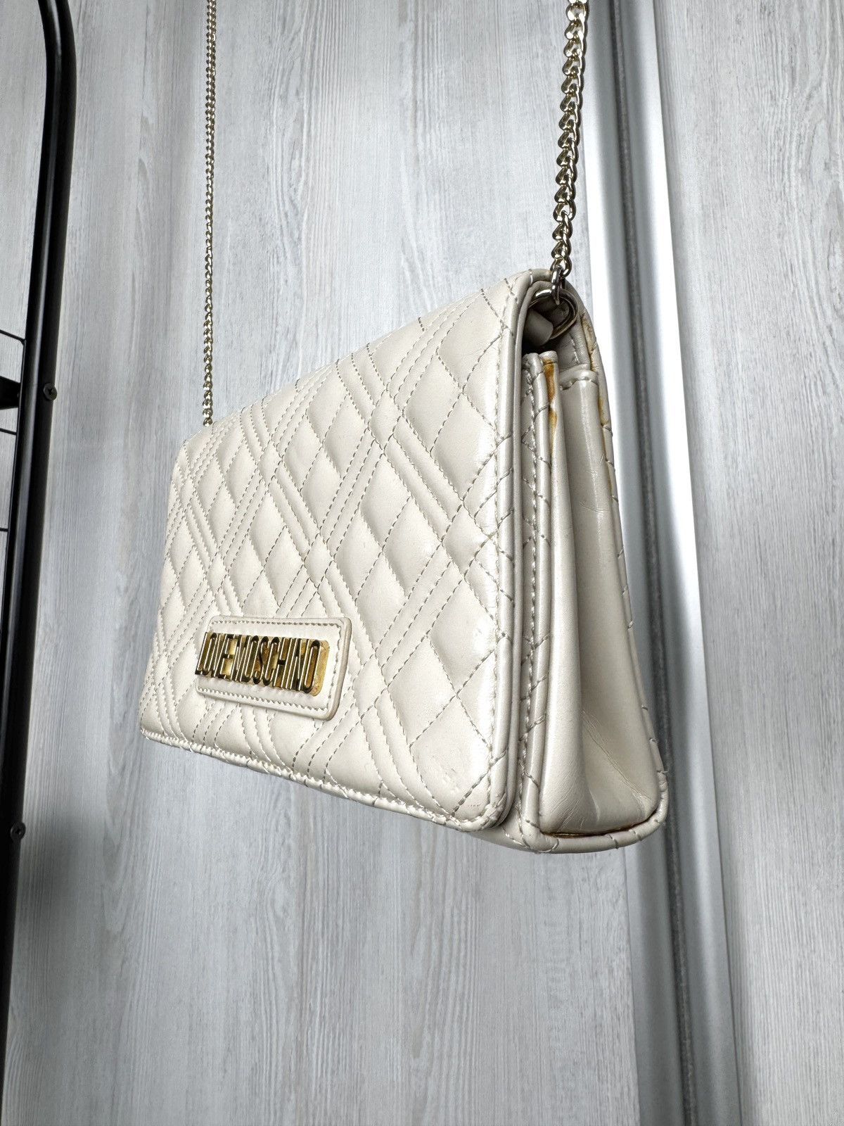 Love Moschino Love Moschino beige clutch shoulder bag faux leather Size ONE SIZE - 7 Thumbnail