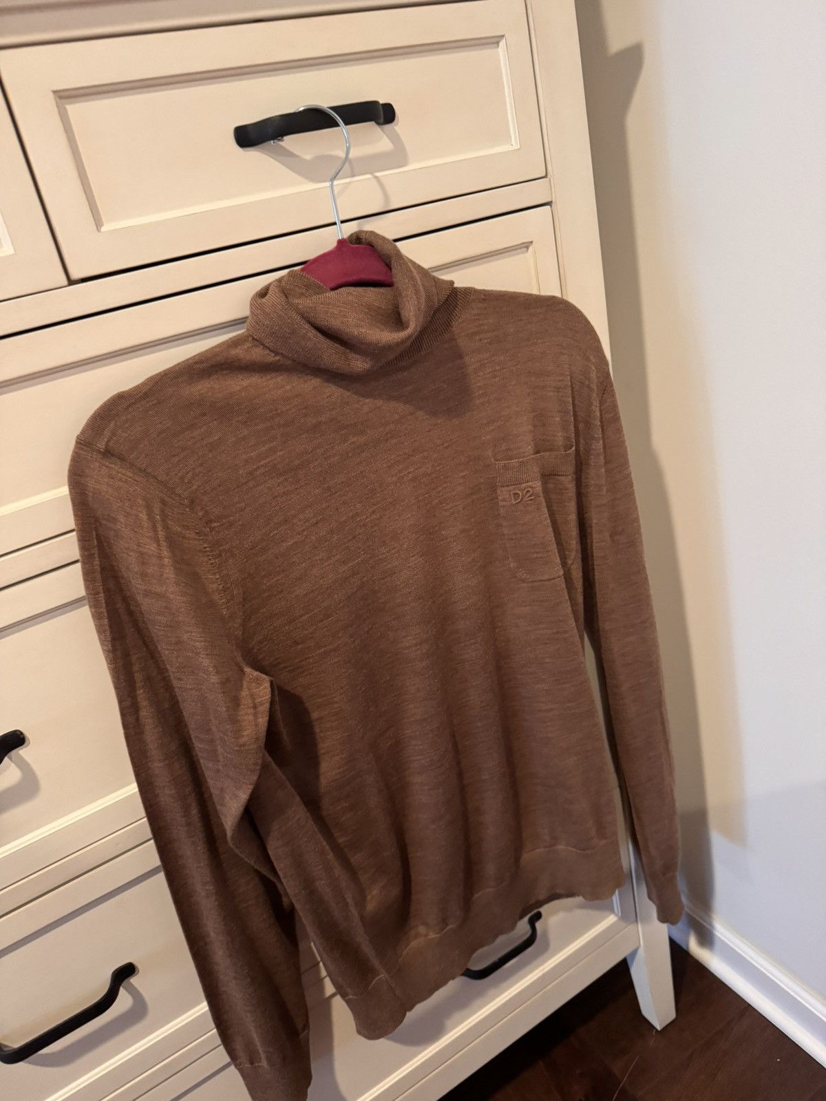 Dsquared2 Dsquared2 brown turtle neck wool shirt Size US S / EU 44-46 / 1 - 3 Thumbnail
