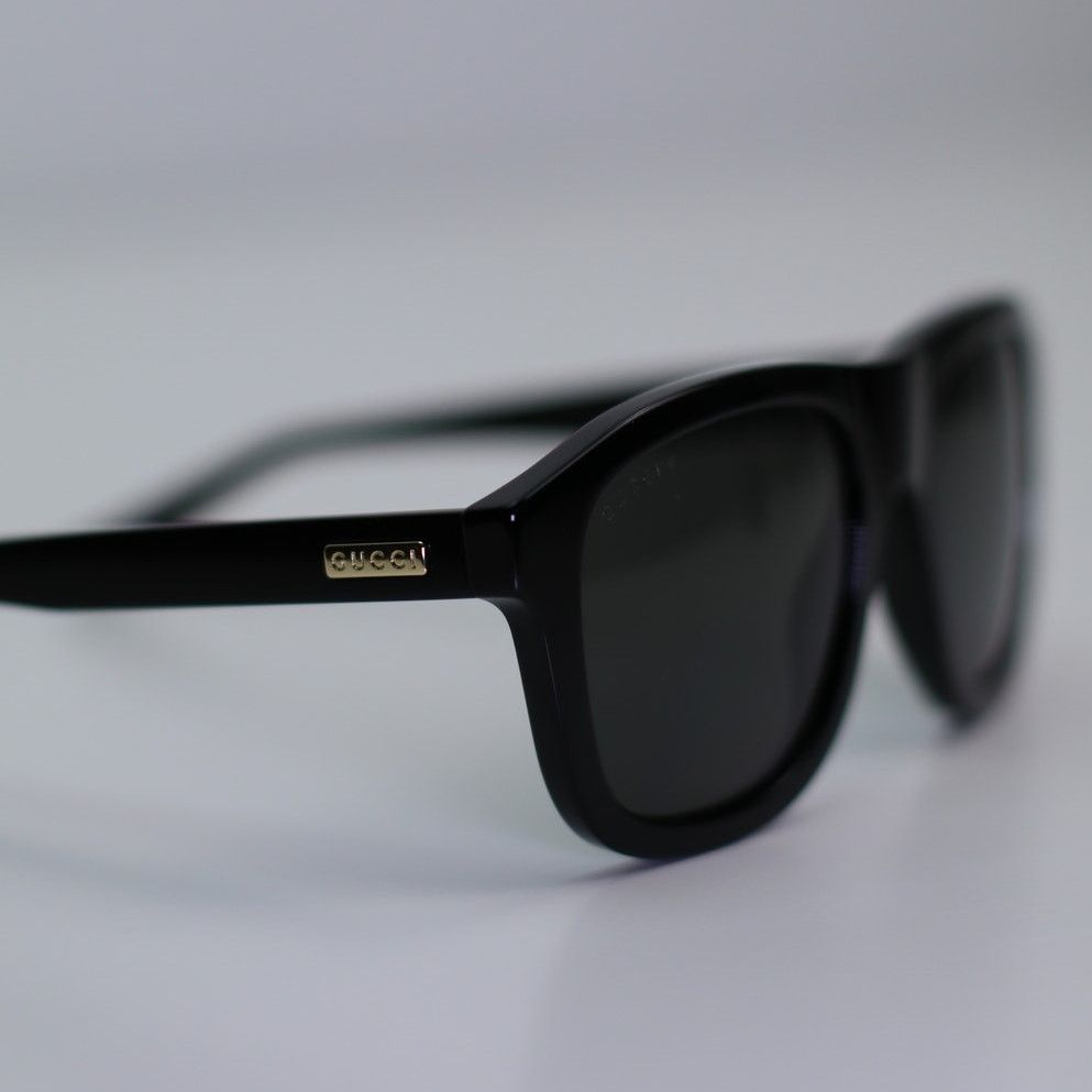 Gucci Gucci Sunglasses GG1316S 002 Shiny Black Grey Polarized Men Size ONE SIZE - 3 Thumbnail