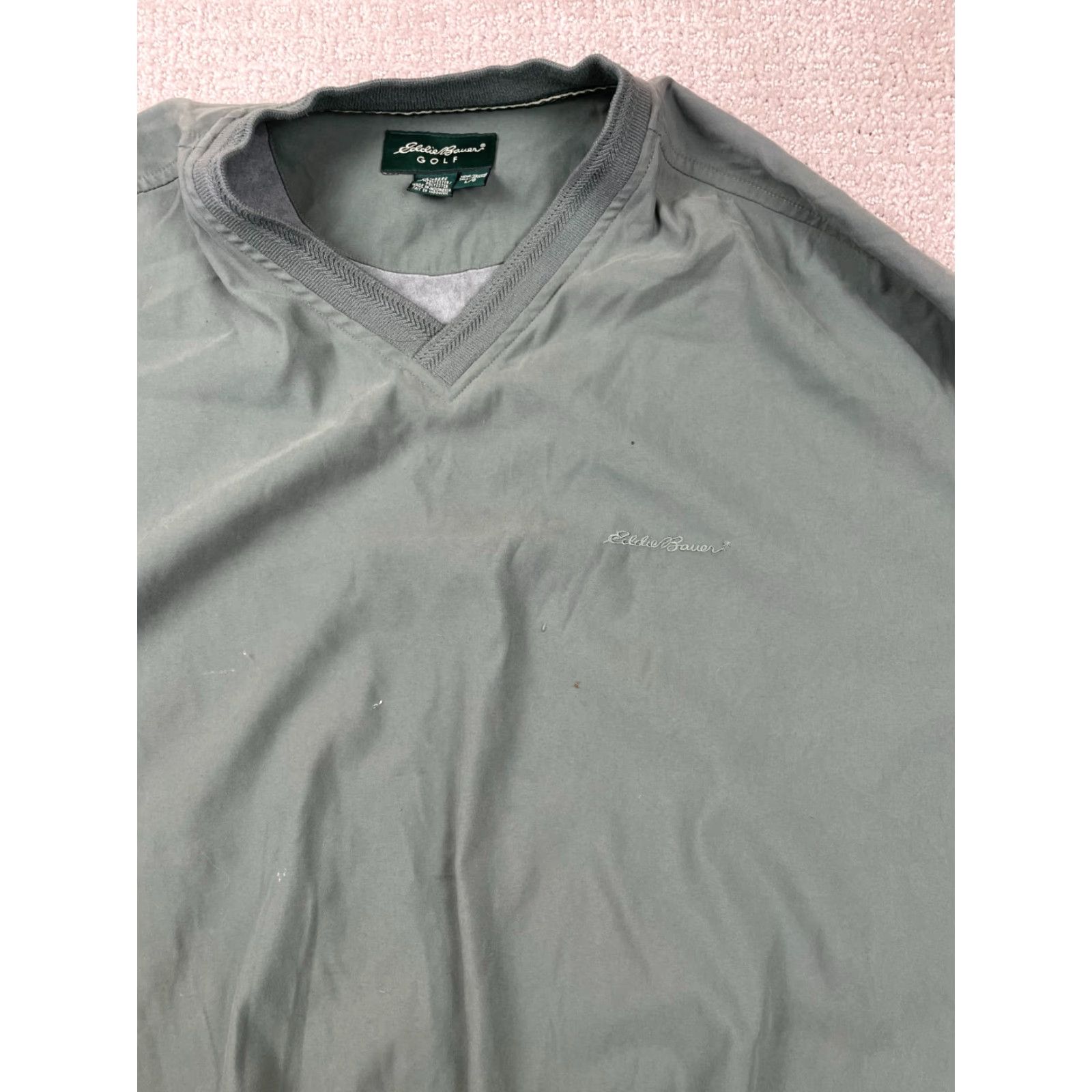 Eddie Bauer VINTAGE Eddie Bauer Golf Windbreaker Jacket Mens Large Green V Neck Pullover 90s Size US L / EU 52-54 / 3 - 4 Thumbnail