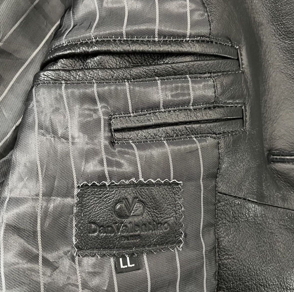 Designer × Genuine Leather × Valentino Valentino Leather Blazer Size US L / EU 52-54 / 3 - 3 Thumbnail