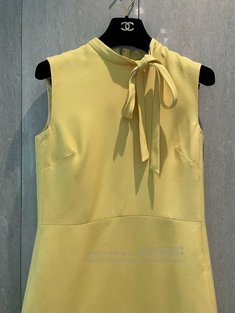 Valentino Valentino Lemon yellow sleeveless dress Size S / US 4 / IT 40 - 2 Thumbnail