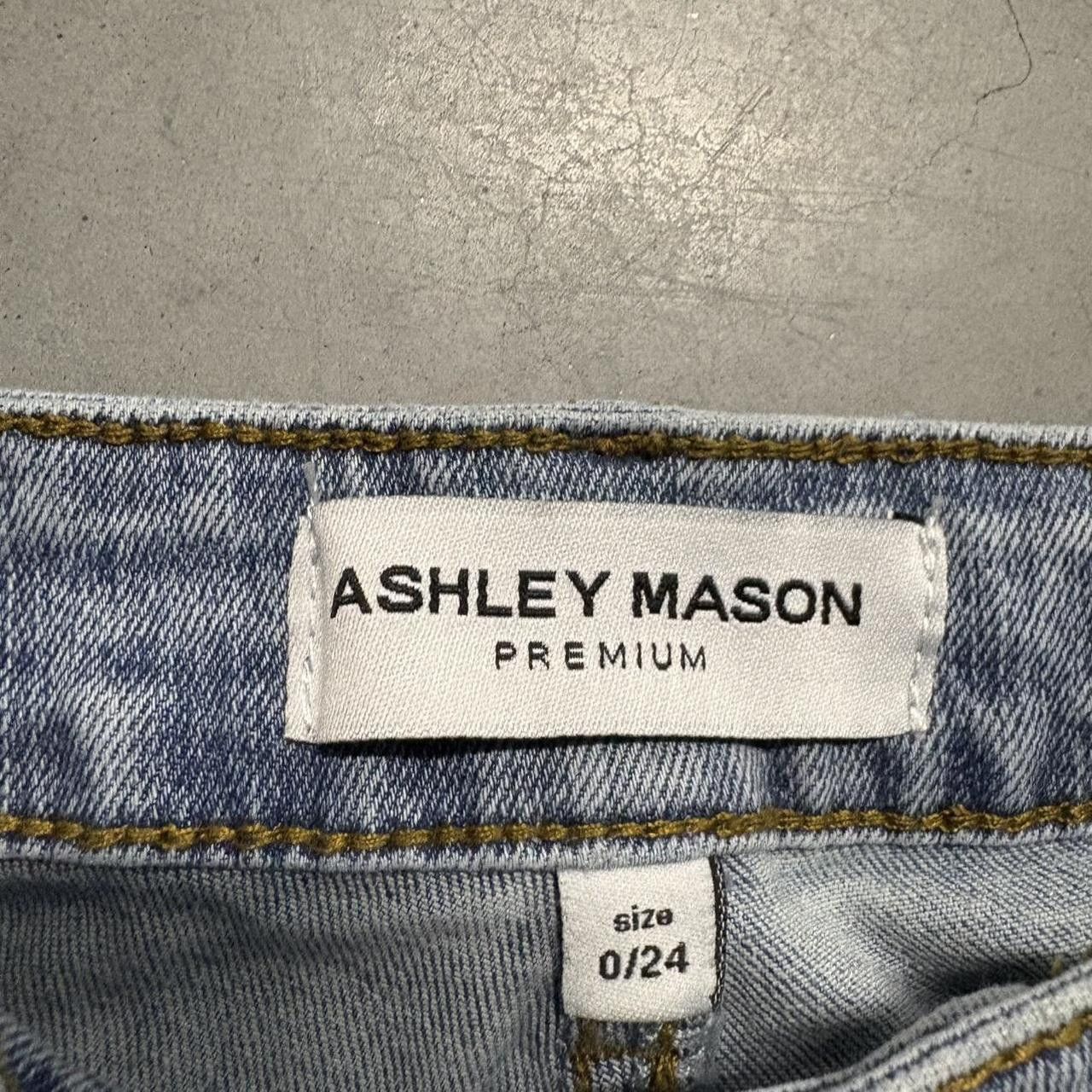 Vintage Crazy Vintage Y2K/2000s Flared Flower Embroidered Light Wash Denim Jeans! Size 24" / US 00 / IT 34 - 5 Thumbnail