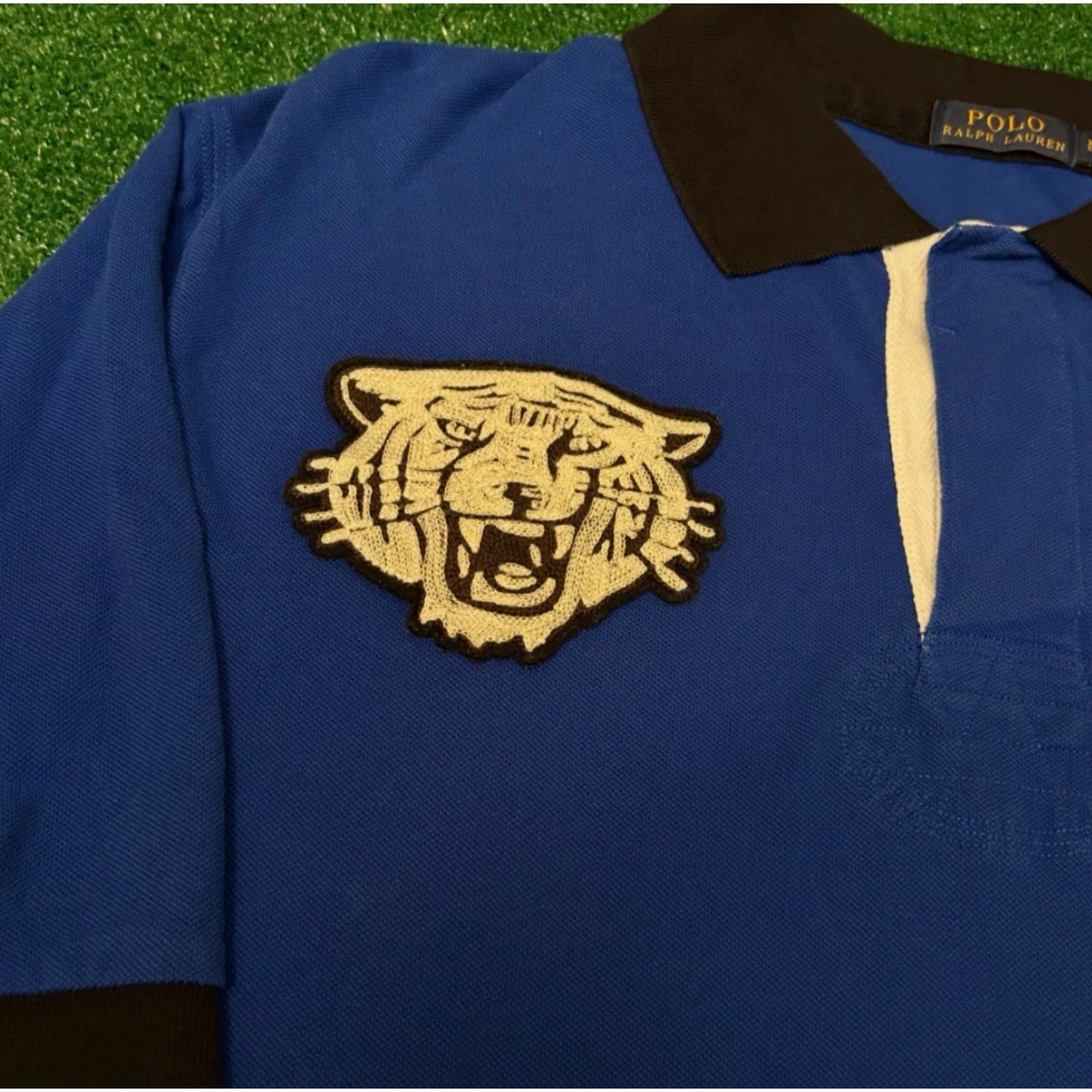 Polo Ralph Lauren VINTAGE Polo Ralph Lauren Tiger Logo Polo Collared Shirt Mens XL Tall Blue Preppy Logo Tiger Classic Hip Hop Designer Shirts Size US XL / EU 56 / 4 - 2 Thumbnail