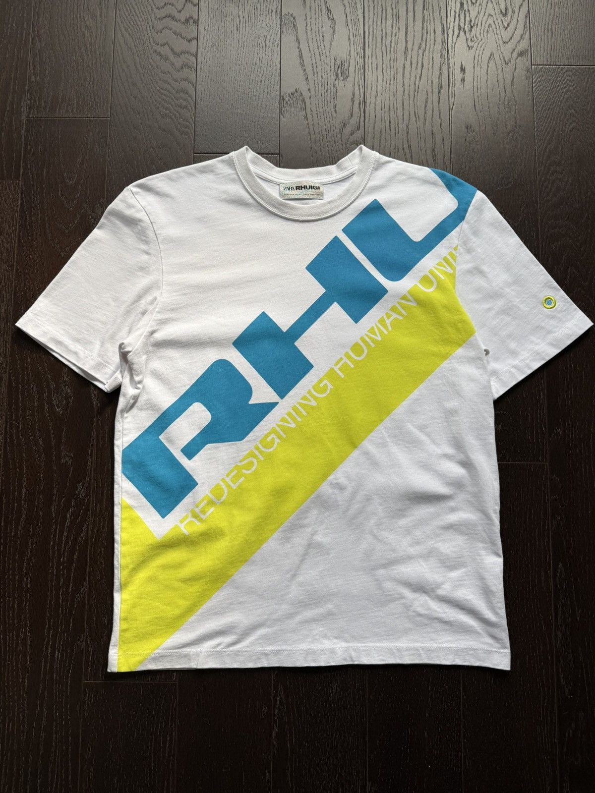 Rhude × Zara Zara x Rhude Rhuigi RHU White Tee Size Medium Used Size US M / EU 48-50 / 2 - 1 Thumbnail