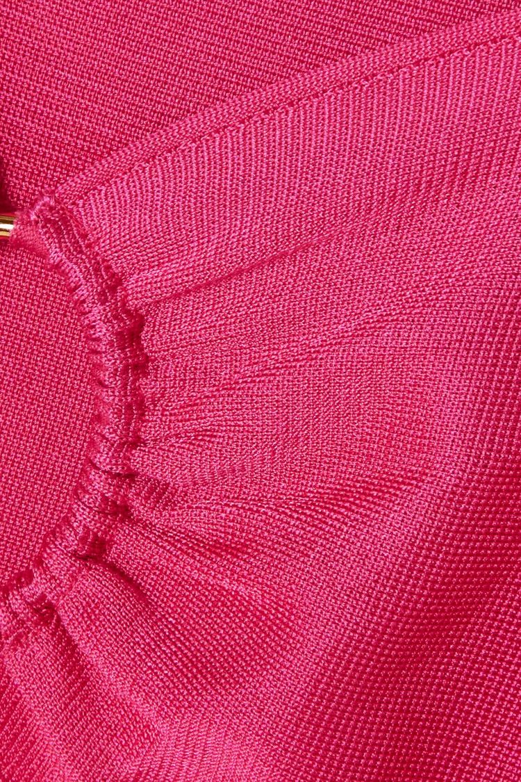 Tom Ford o1y0126 Midi Dress in Fuchsia Size S / US 4 / IT 40 - 4 Thumbnail