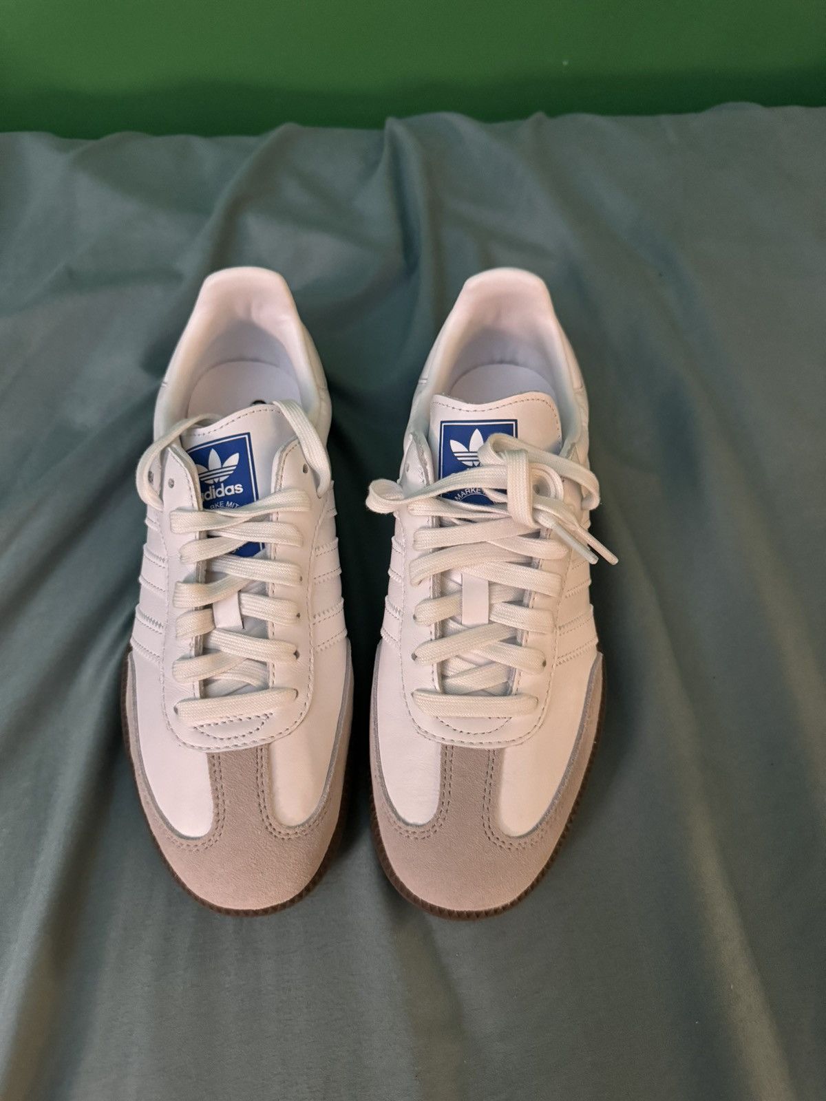 Adidas Adidas Samba Cloud White Blue Gum 2024 Size US 7 / EU 40 - 8 Thumbnail
