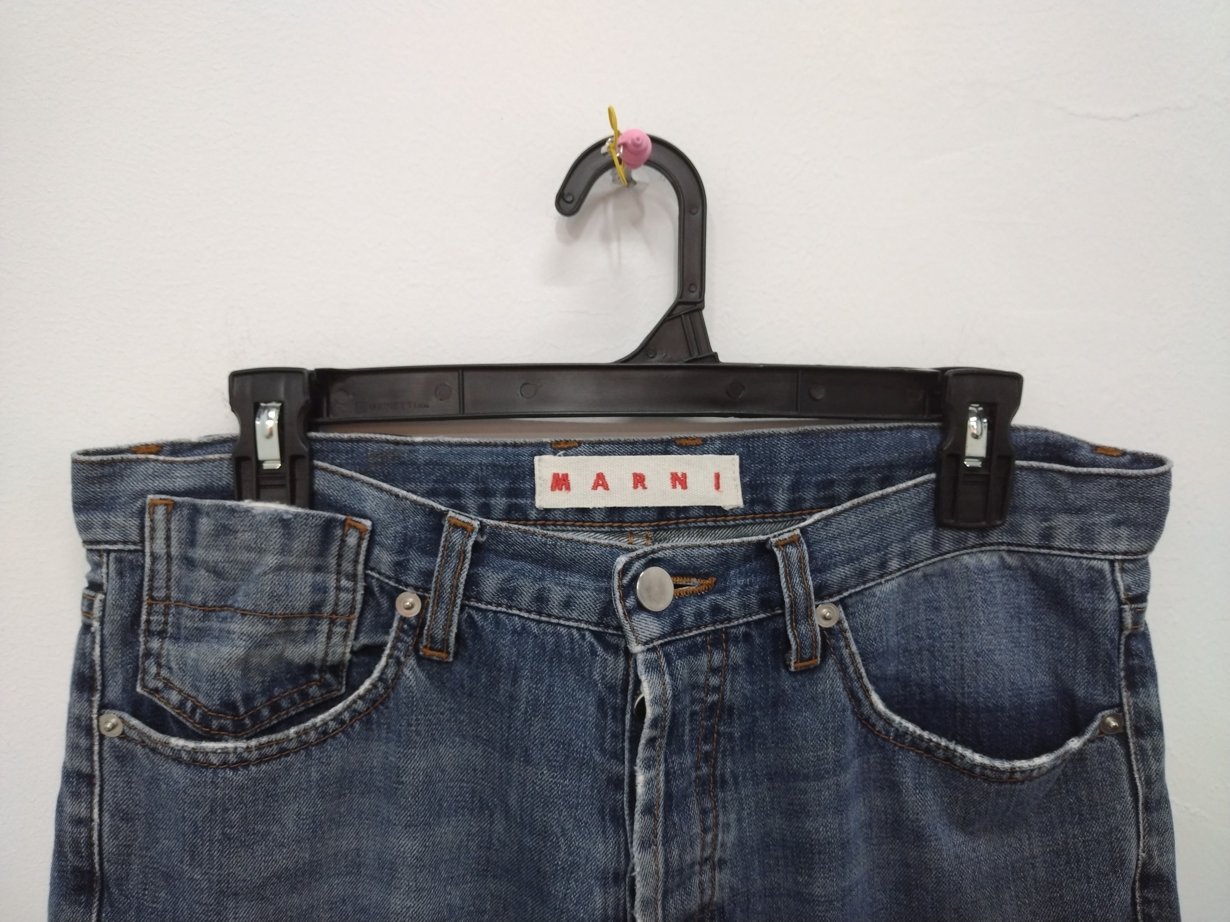 Marni Marni Washed Straight Leg Checkered inside Leg Size US 31 - 3 Thumbnail