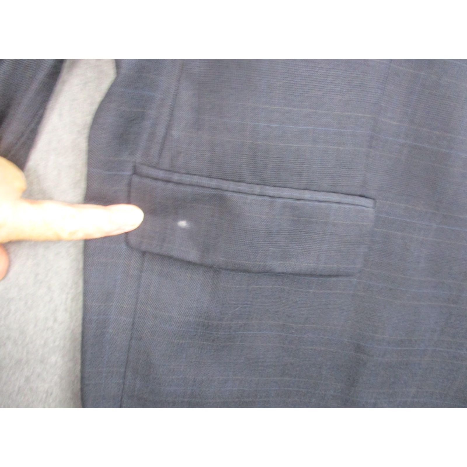 Ralph Lauren Lauren Ralph Lauren Sport Coat Blazer Mens 50L Gray Wool Cashmere Check Two-Button Notch Lapel Long Jacket/Coat Size 50R - 3 Thumbnail