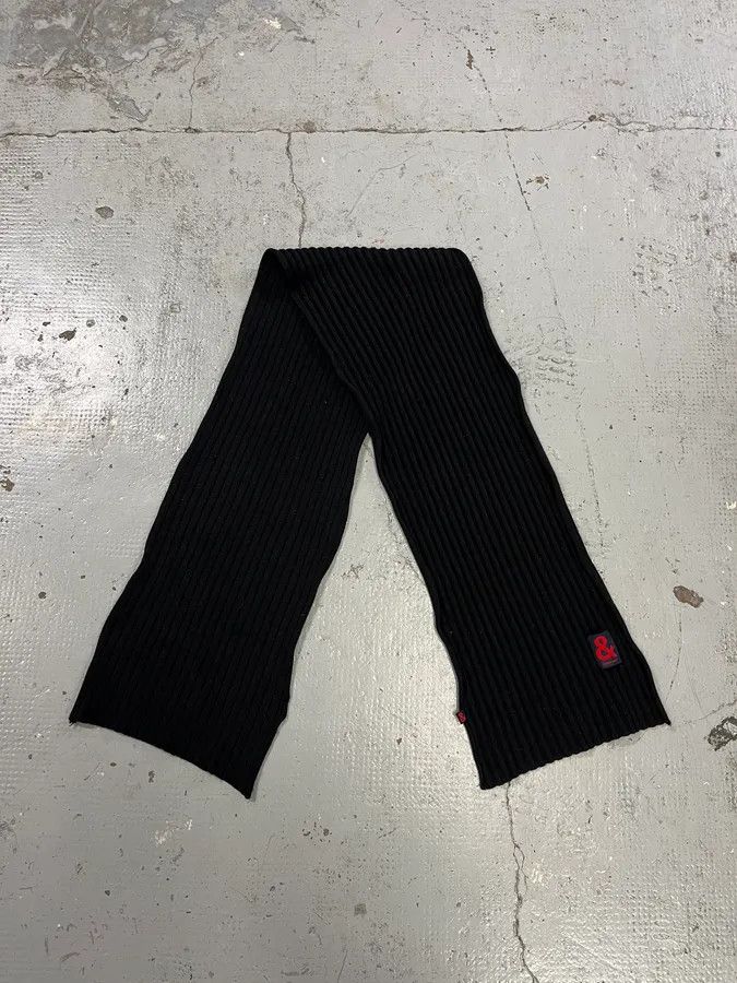 Dolce & Gabbana 1990s Dolce & Gabbana Black Minimalist Scarf Size ONE SIZE - 1 Thumbnail