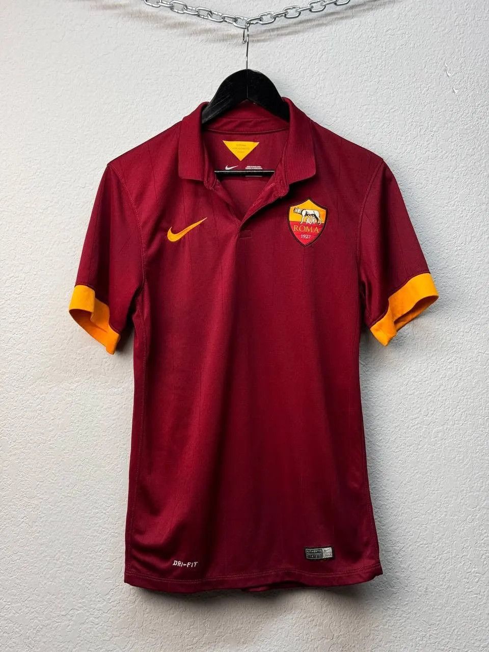 Nike × Vintage AS ROMA 2014/15 HOME FOOTBALL JERSEY NIKE Size US S / EU 44-46 / 1 - 1 Thumbnail