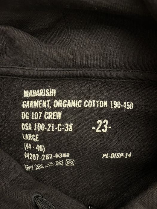 Maharishi Black Hoodie Maharishi | Grailed