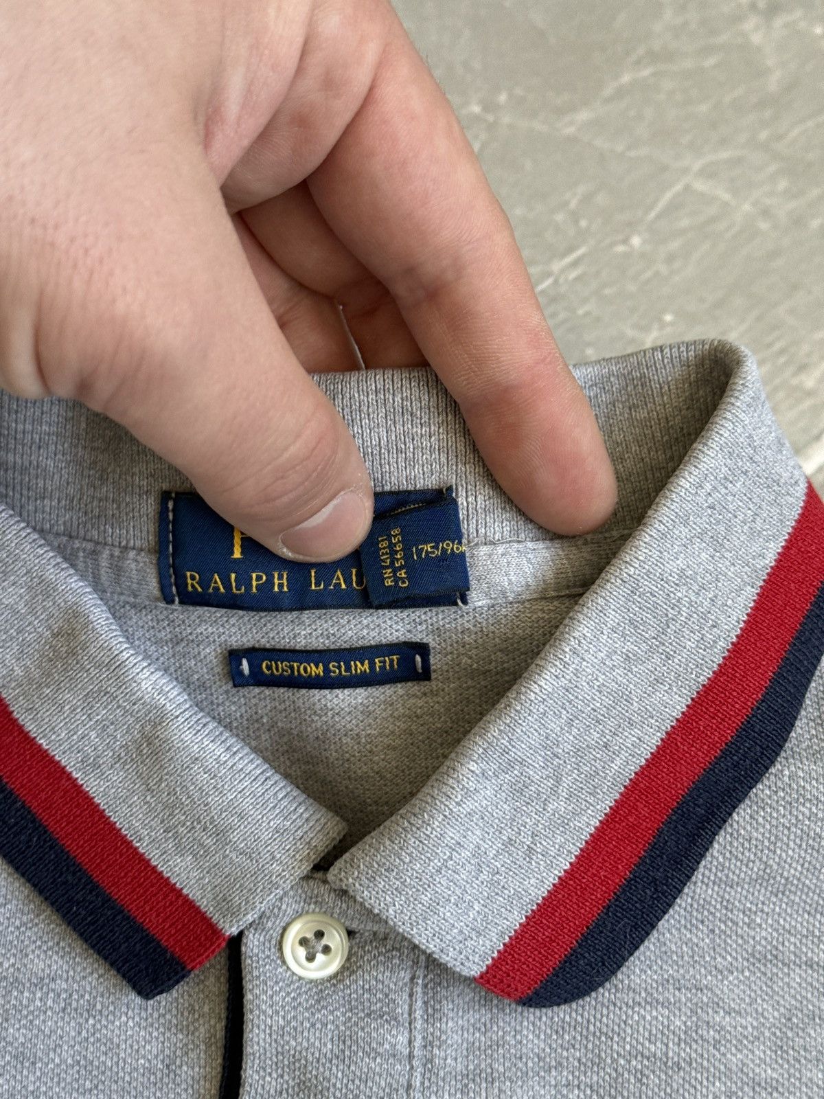 Polo Ralph Lauren Polo Ralph Lauren Grey Shirt Polo Embroidered Size US M / EU 48-50 / 2 - 14 Thumbnail