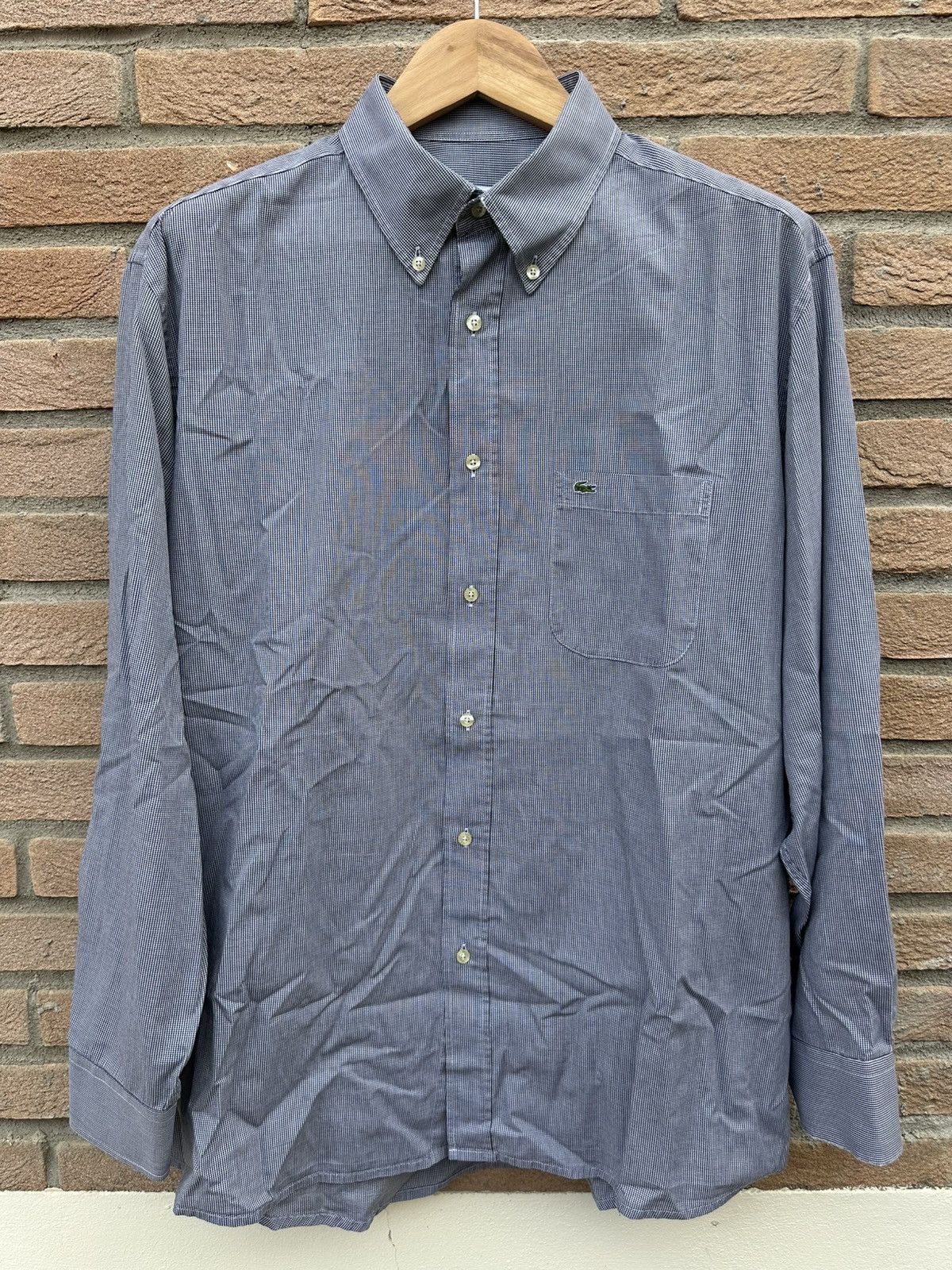 Lacoste Summer Grey/Blue Lacoste Shirt Size 45 Size US XL / EU 56 / 4 - 1 Thumbnail